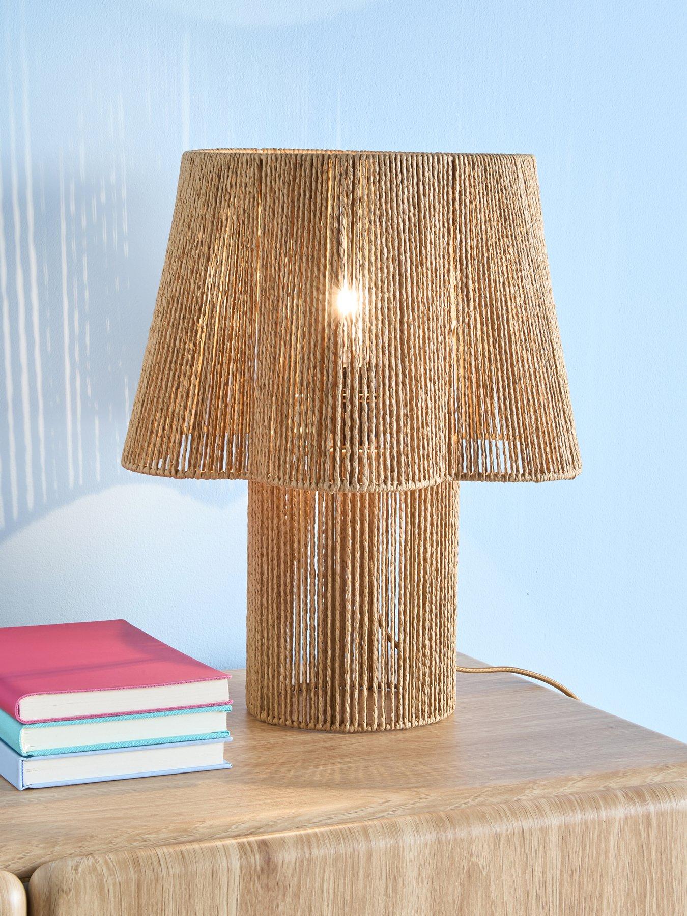 Image 1 of 8 of The Very Collection String Table Lamp with Fluted Shade