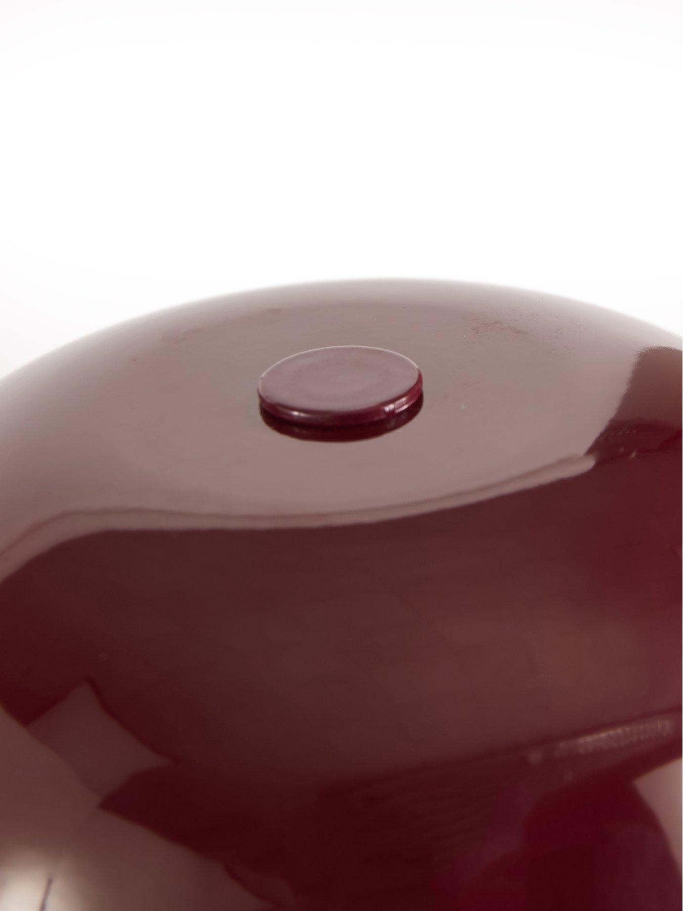 Image 6 of 6 of The Very Collection Dome Table Lamp - Burgundy