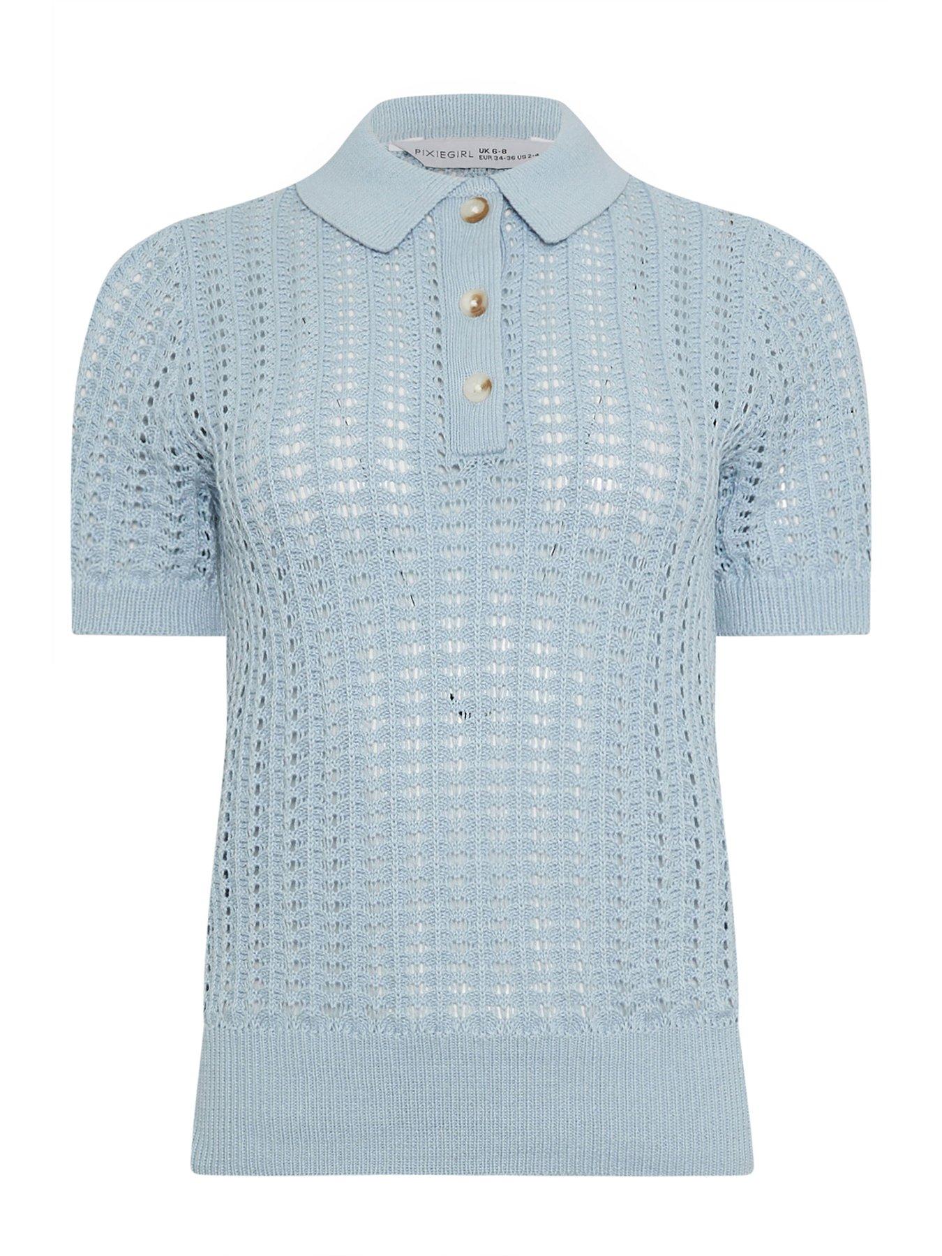 pixiegirl-petite-crochet-polo-top-bluedetail
