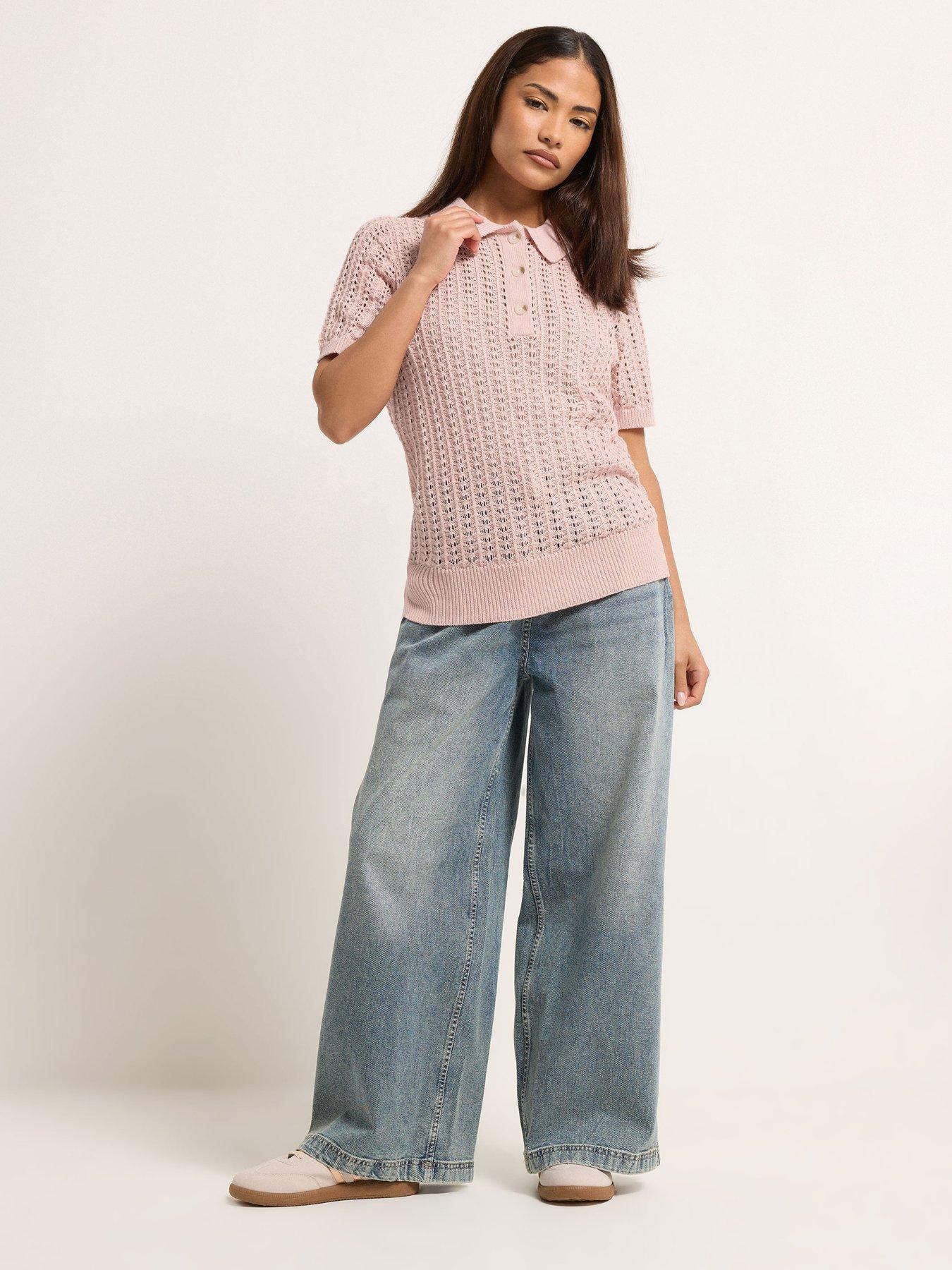 pixiegirl-petite-crochet-polo-top-pinkback