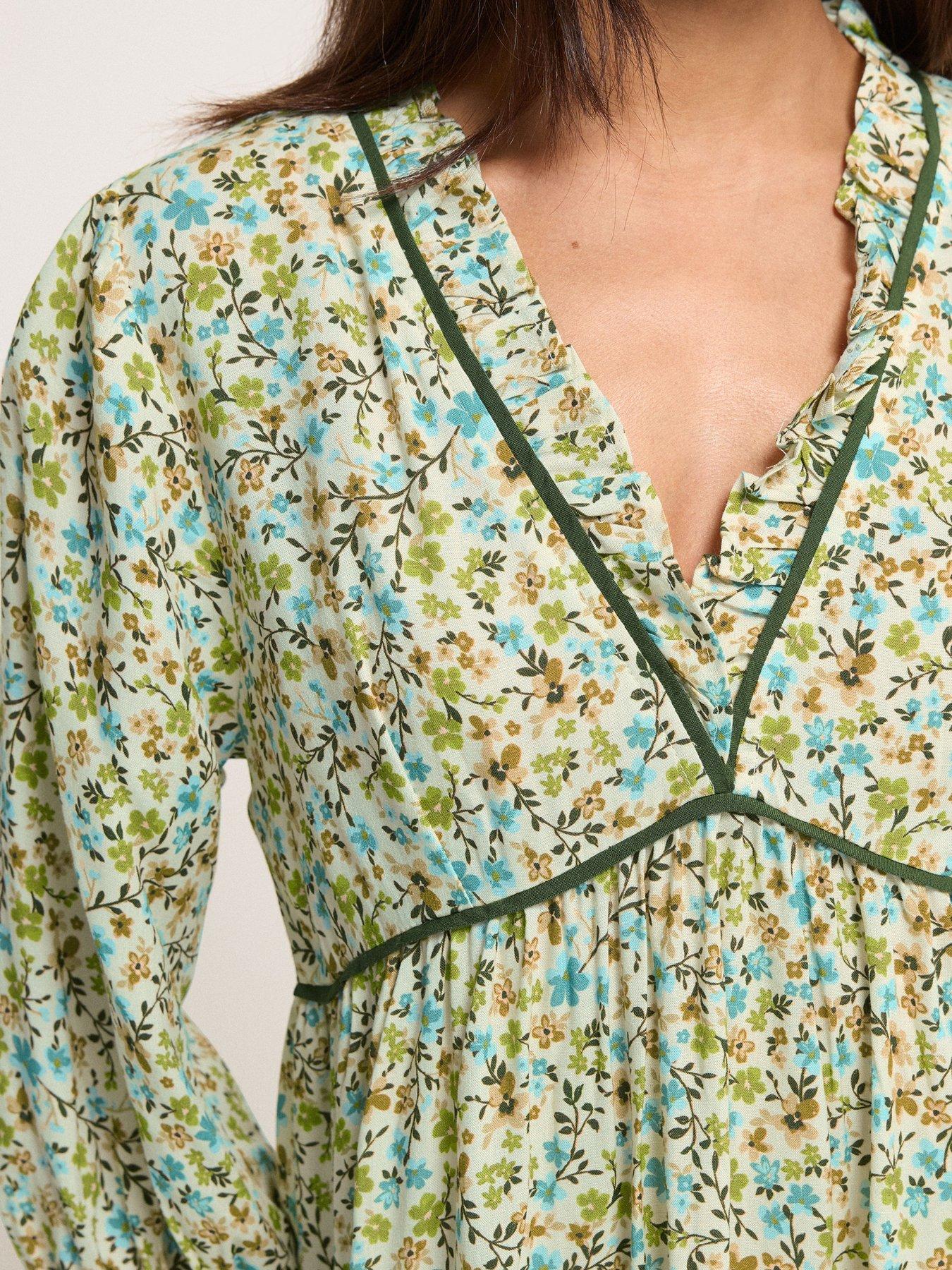 pixiegirl-petite-ditsy-frill-trim-midaxi-dressoutfit