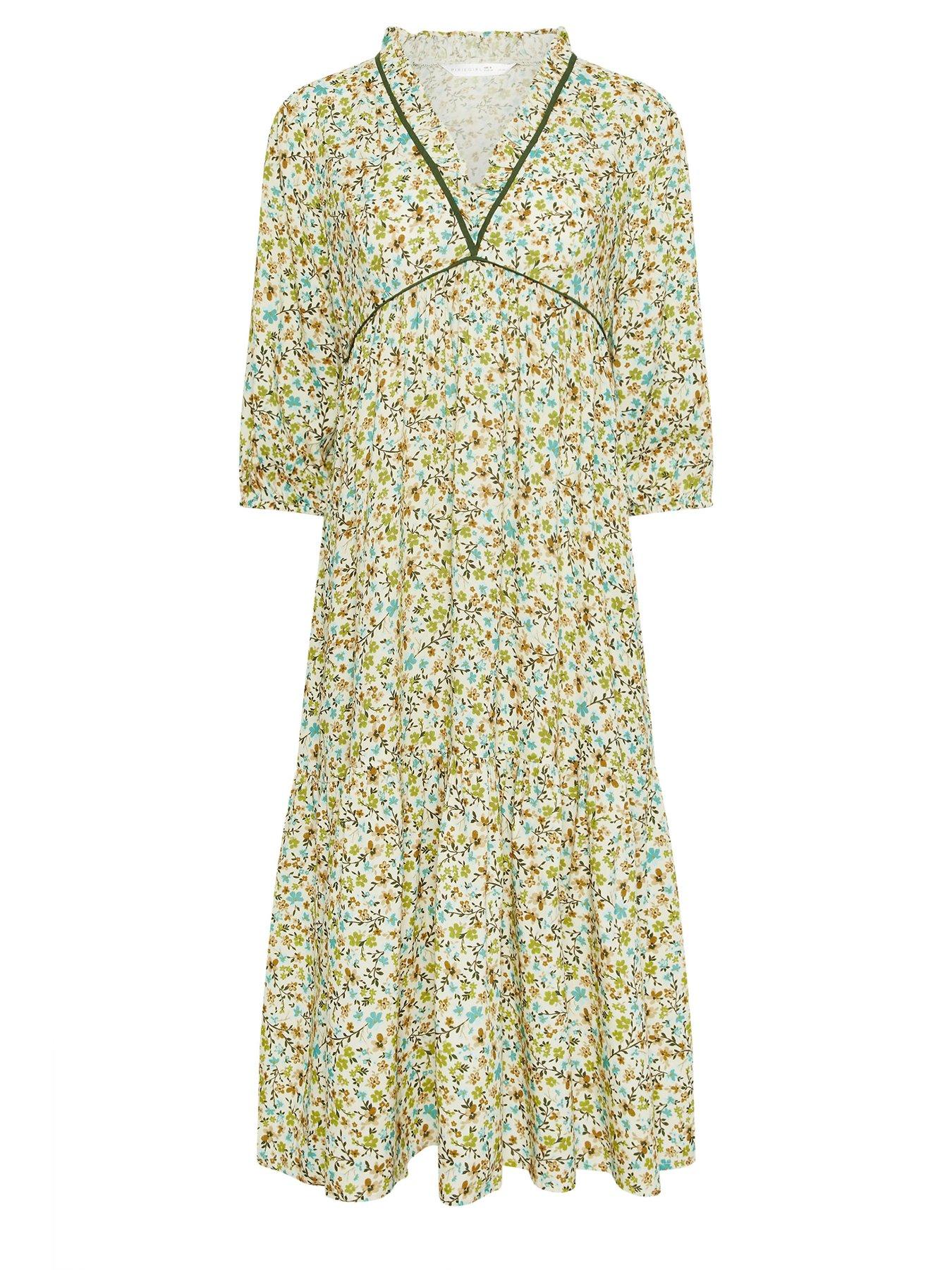 pixiegirl-petite-ditsy-frill-trim-midaxi-dressdetail