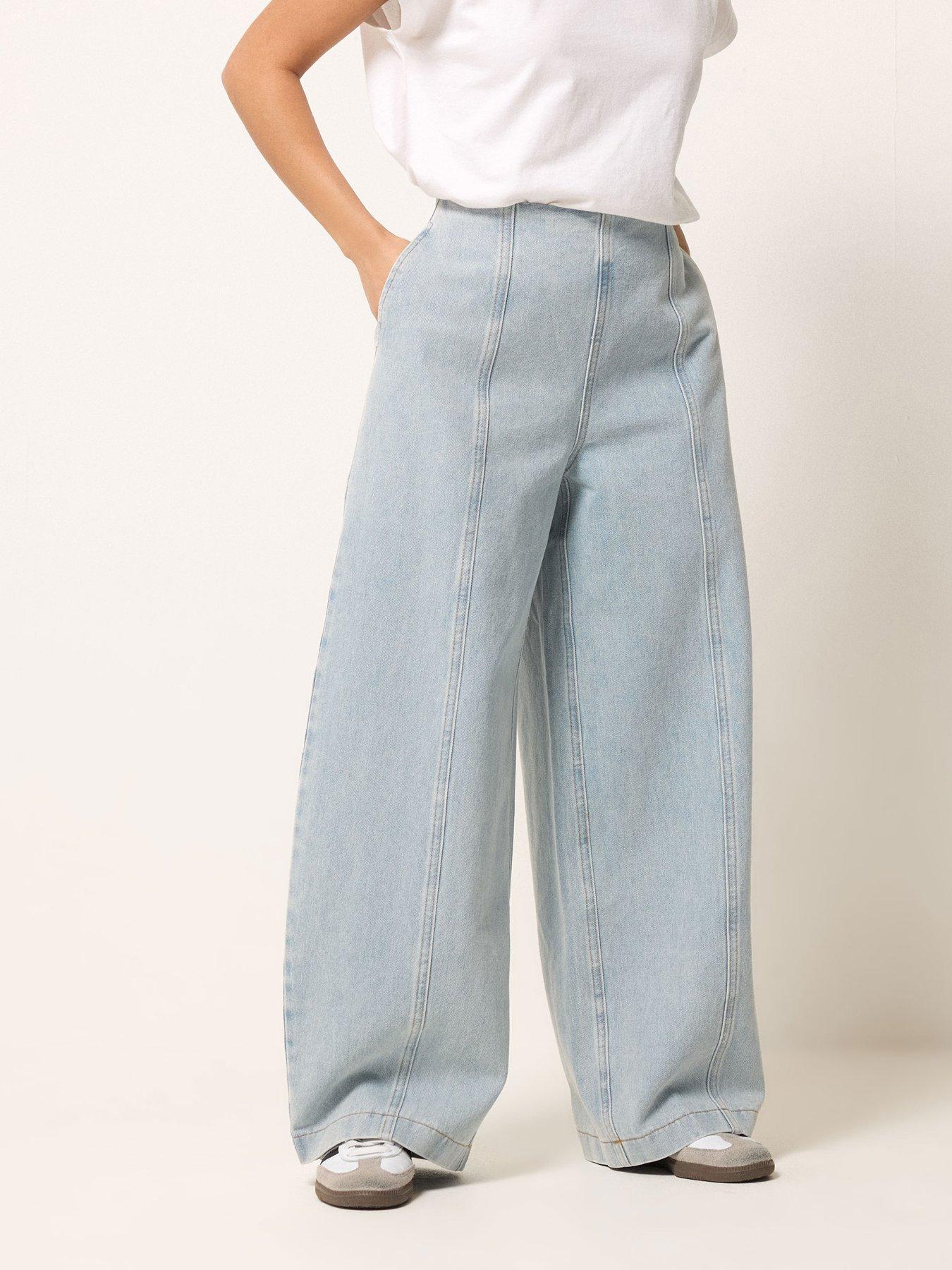 Image 1 of 5 of PixieGirl Petite Seam Front Balloon Jeans