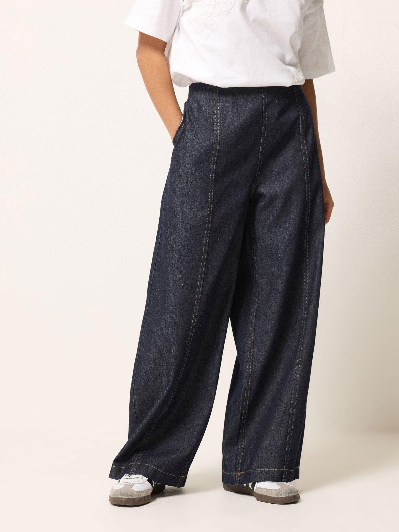 Image 1 of 5 of PixieGirl Petite Seam Front Balloon Jeans
