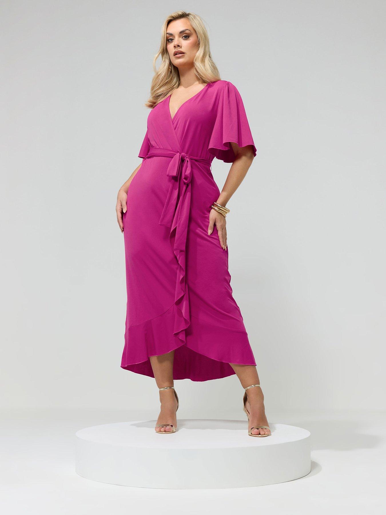 yours-curve-wrap-ruffle-dressback