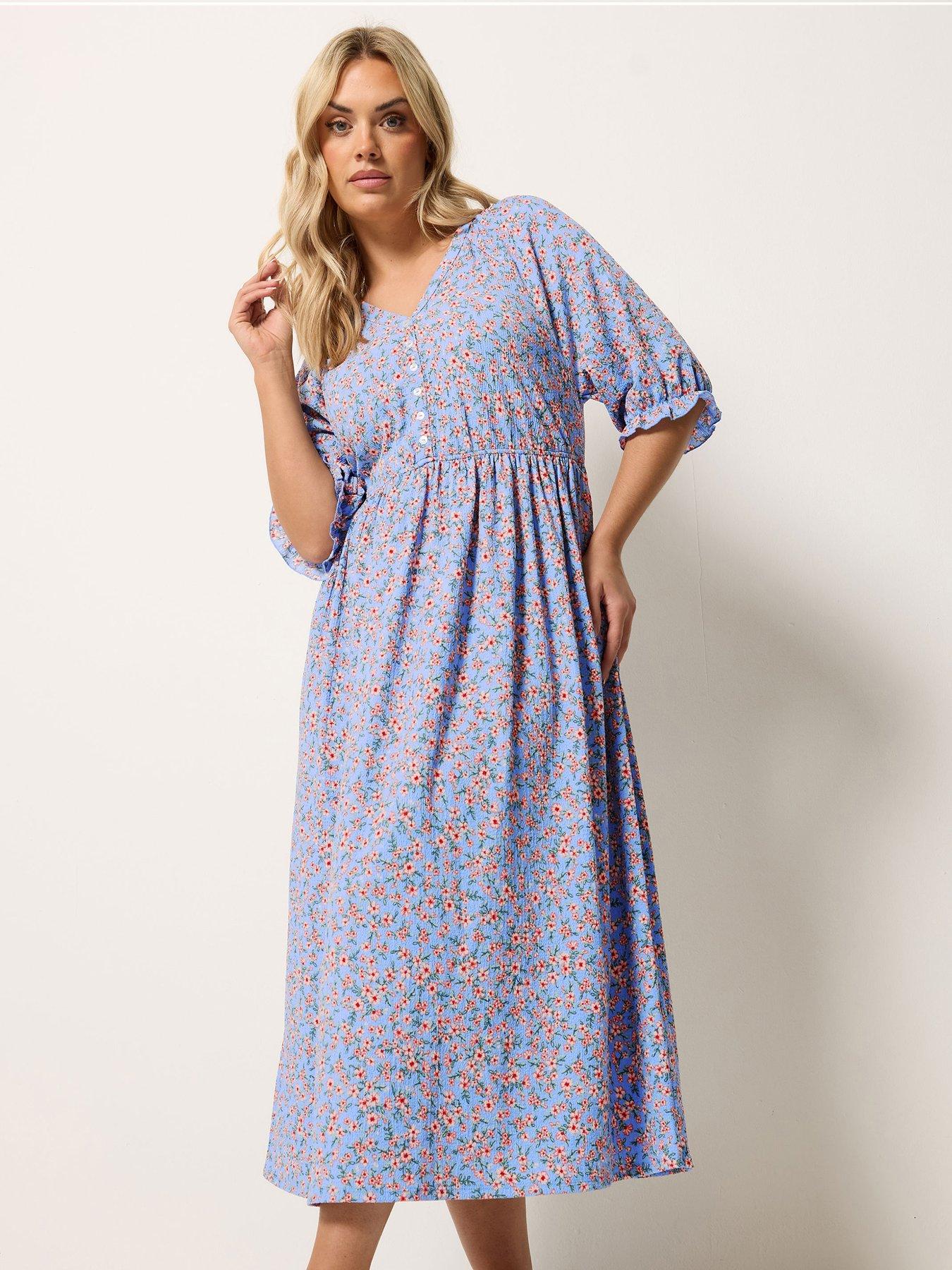 Image 1 of 5 of Yours Curve Raglan Prairie Dress
