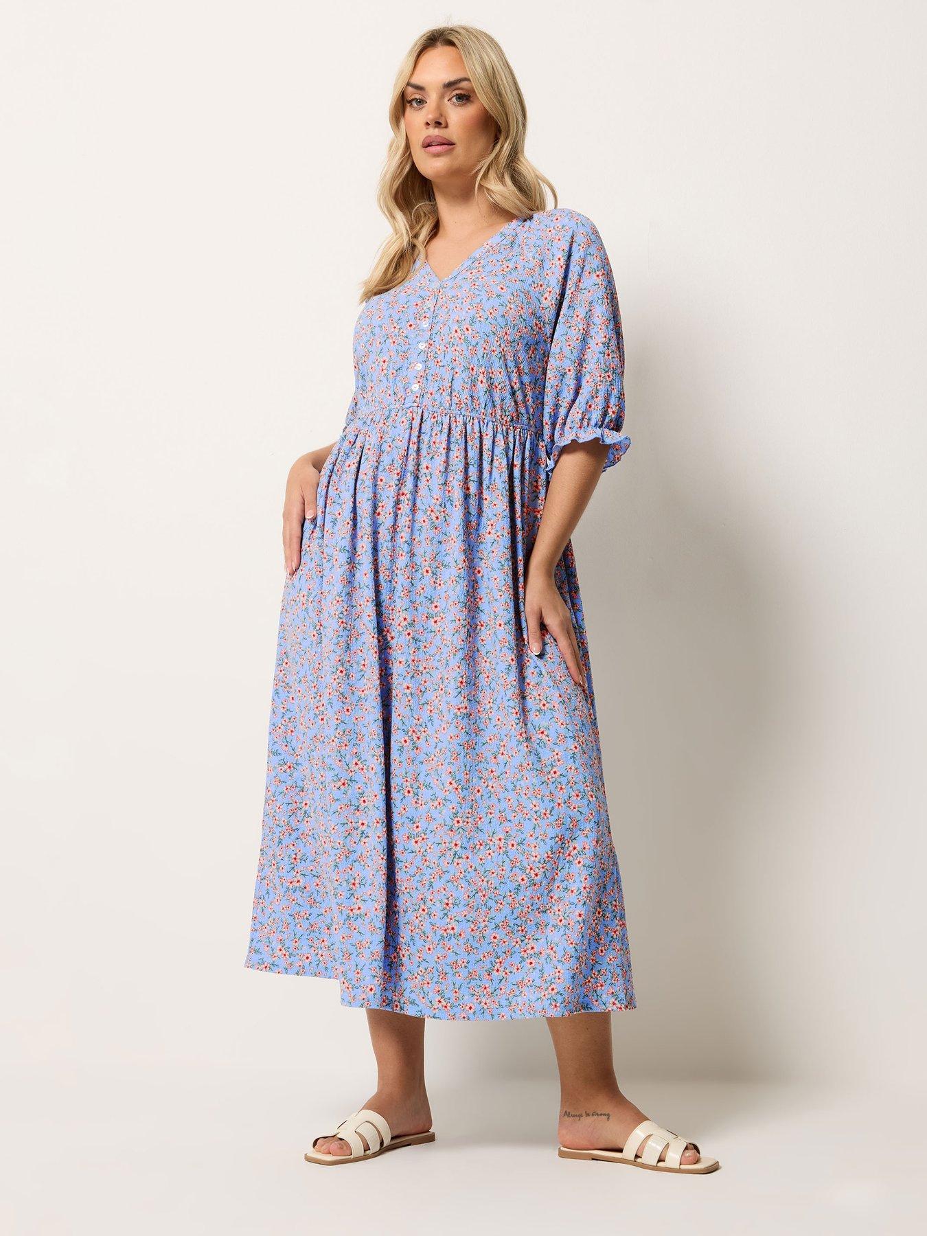 Image 3 of 5 of Yours Curve Raglan Prairie Dress