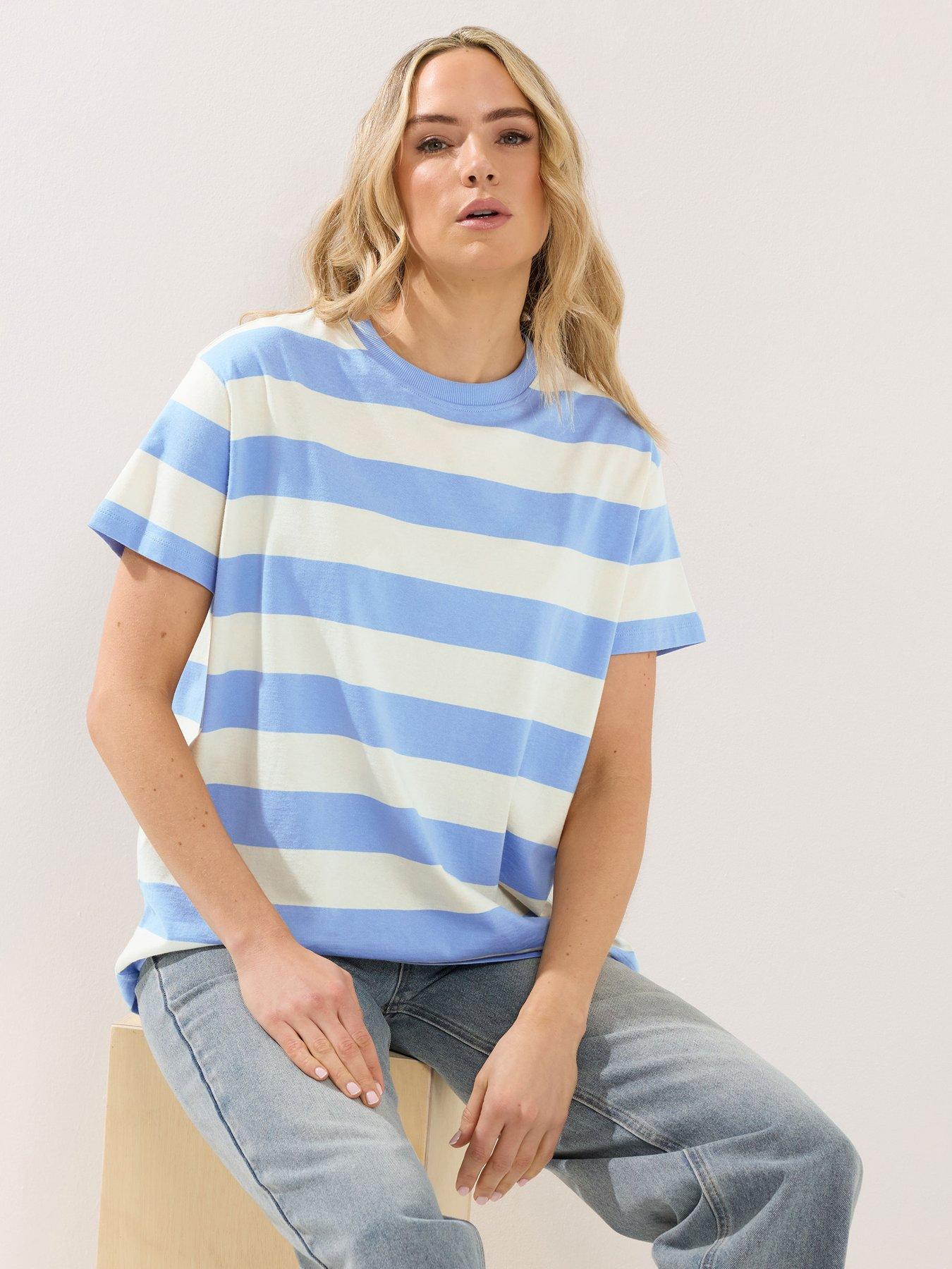 long-tall-sally-stripe-oversized-t-shirt-whitebluefront