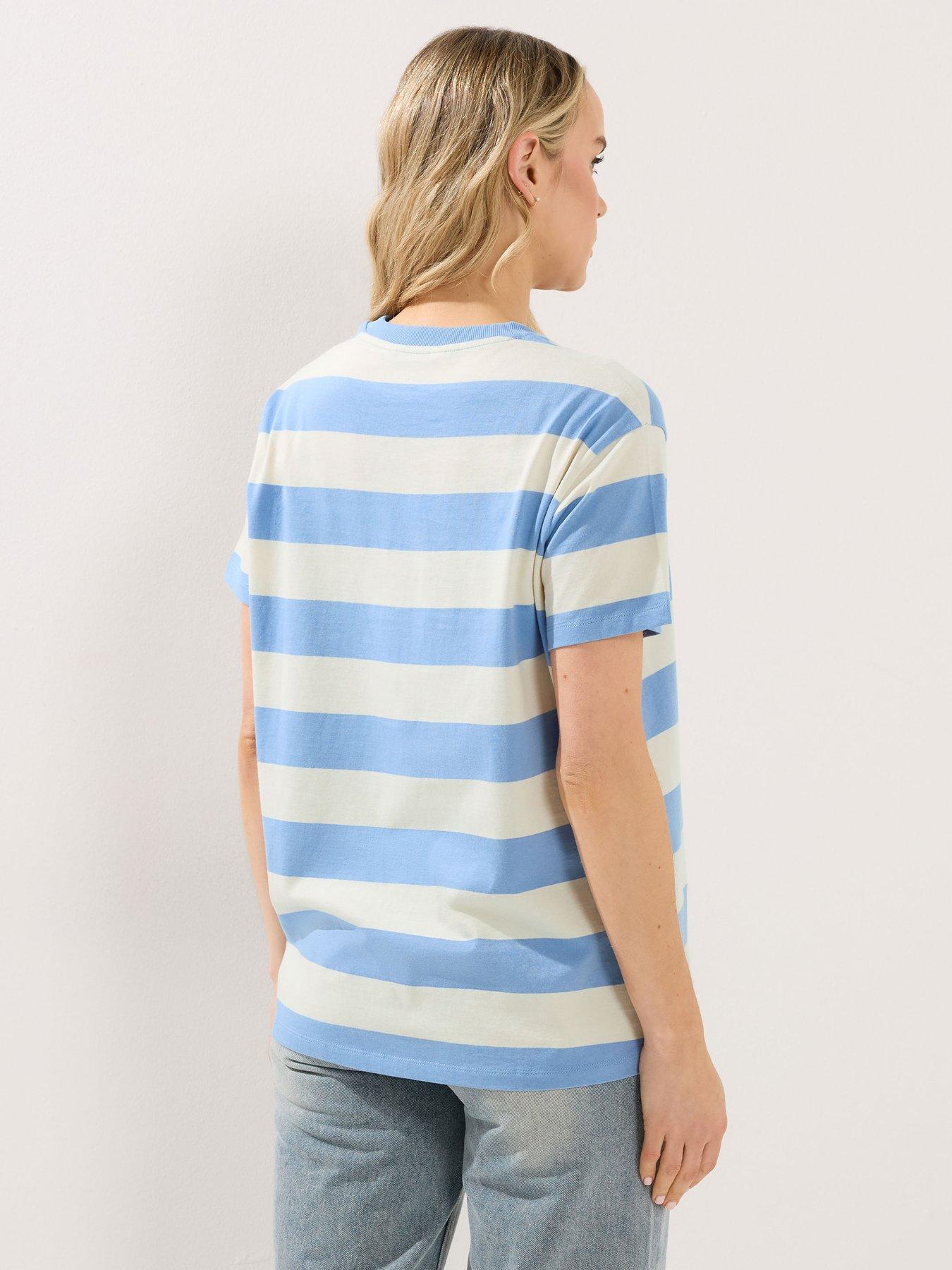 long-tall-sally-stripe-oversized-t-shirt-whitebluestillFront