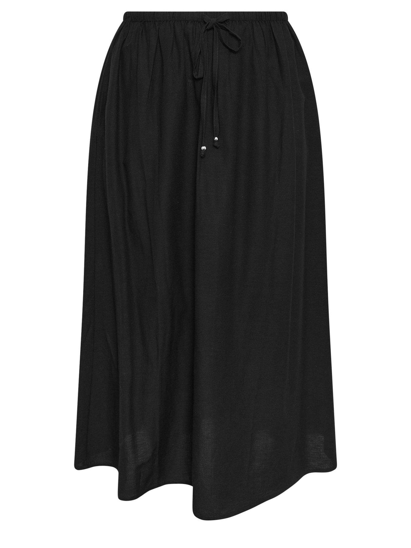 yours-curve-linen-maxi-skirt-blackdetail