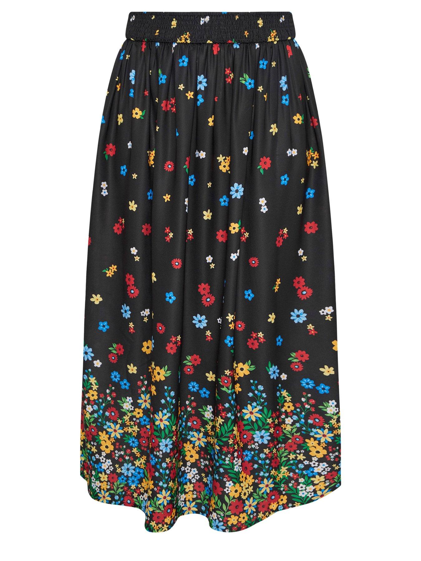 yours-curve-ditsy-border-midaxi-skirt-blackdetail
