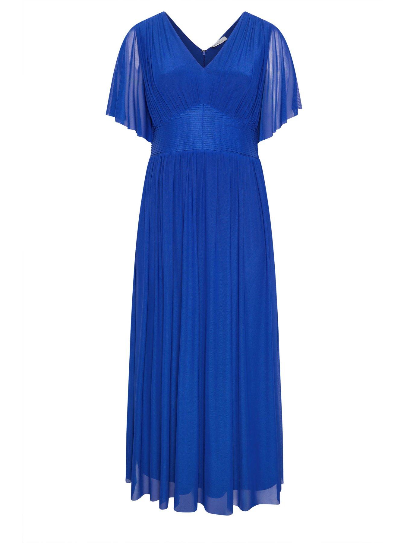 yours-curve-pleated-gathered-v-neck-maxi-dressdetail