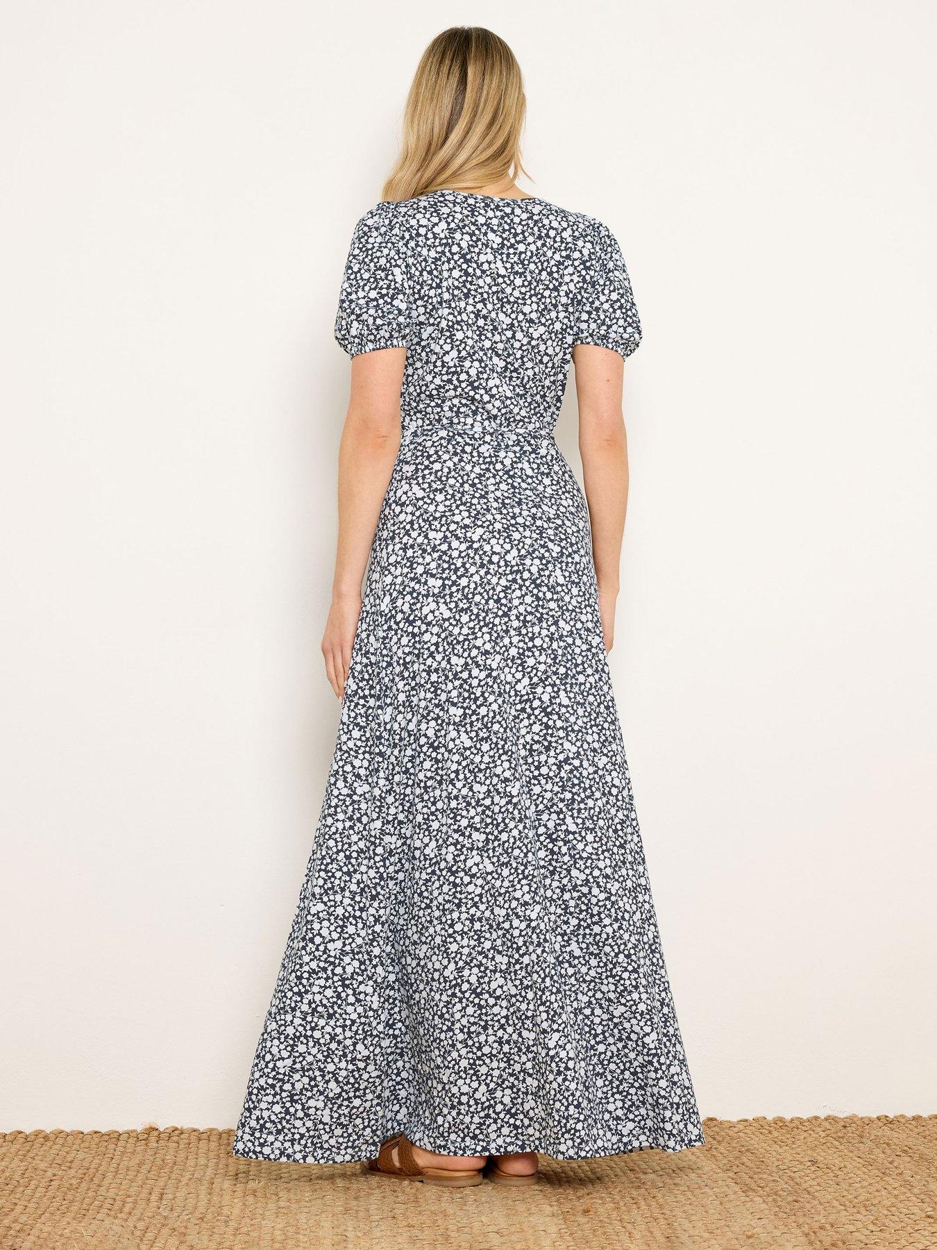 long-tall-sally-ditsy-wrap-maxi-dress-bluestillFront