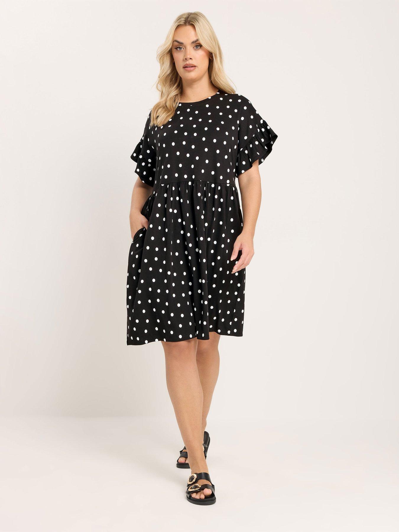 Yours Curve Frill Sleeve Tunic Dress