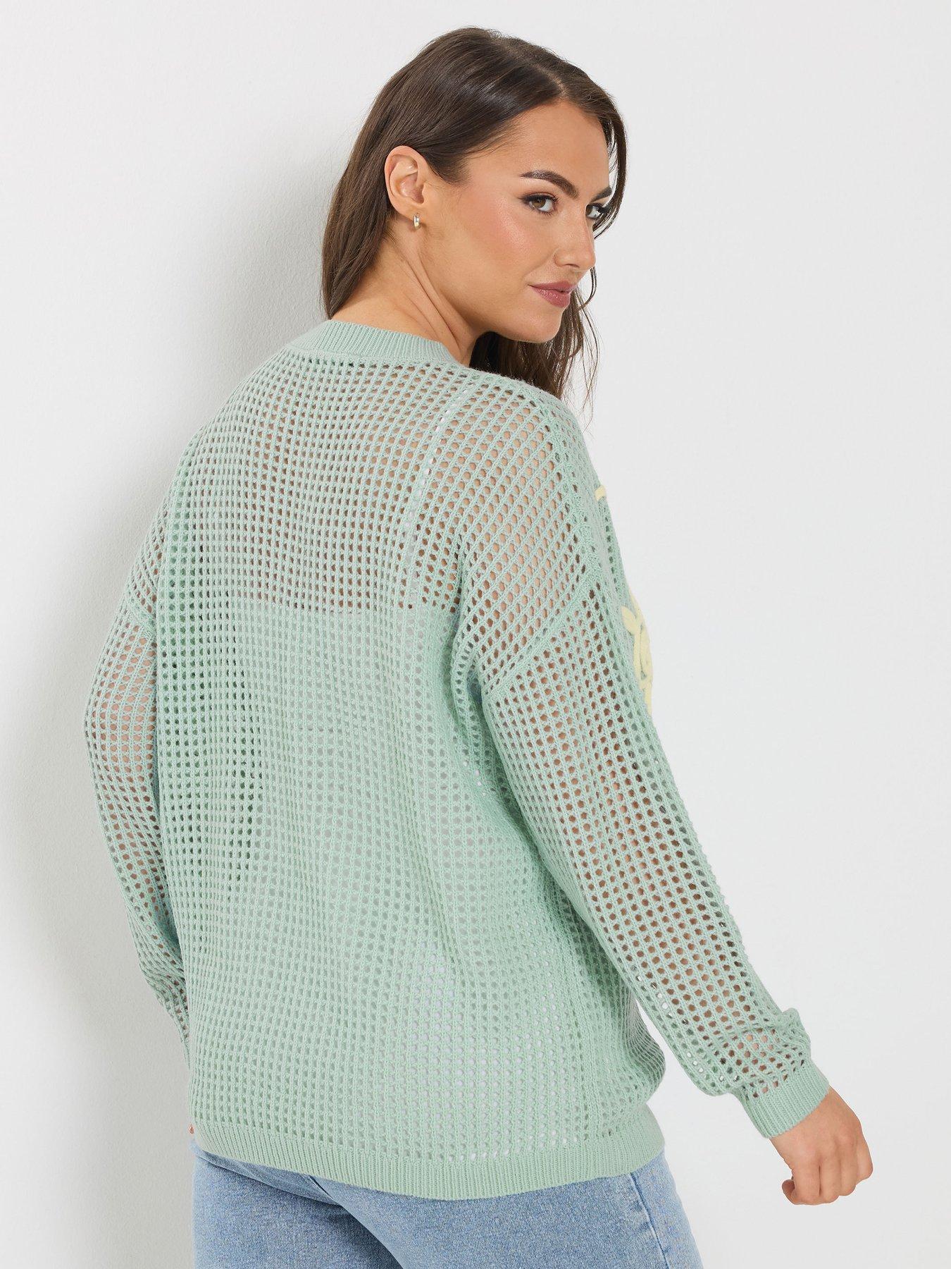 yours-curve-cornelle-floral-jumper-bluestillFront