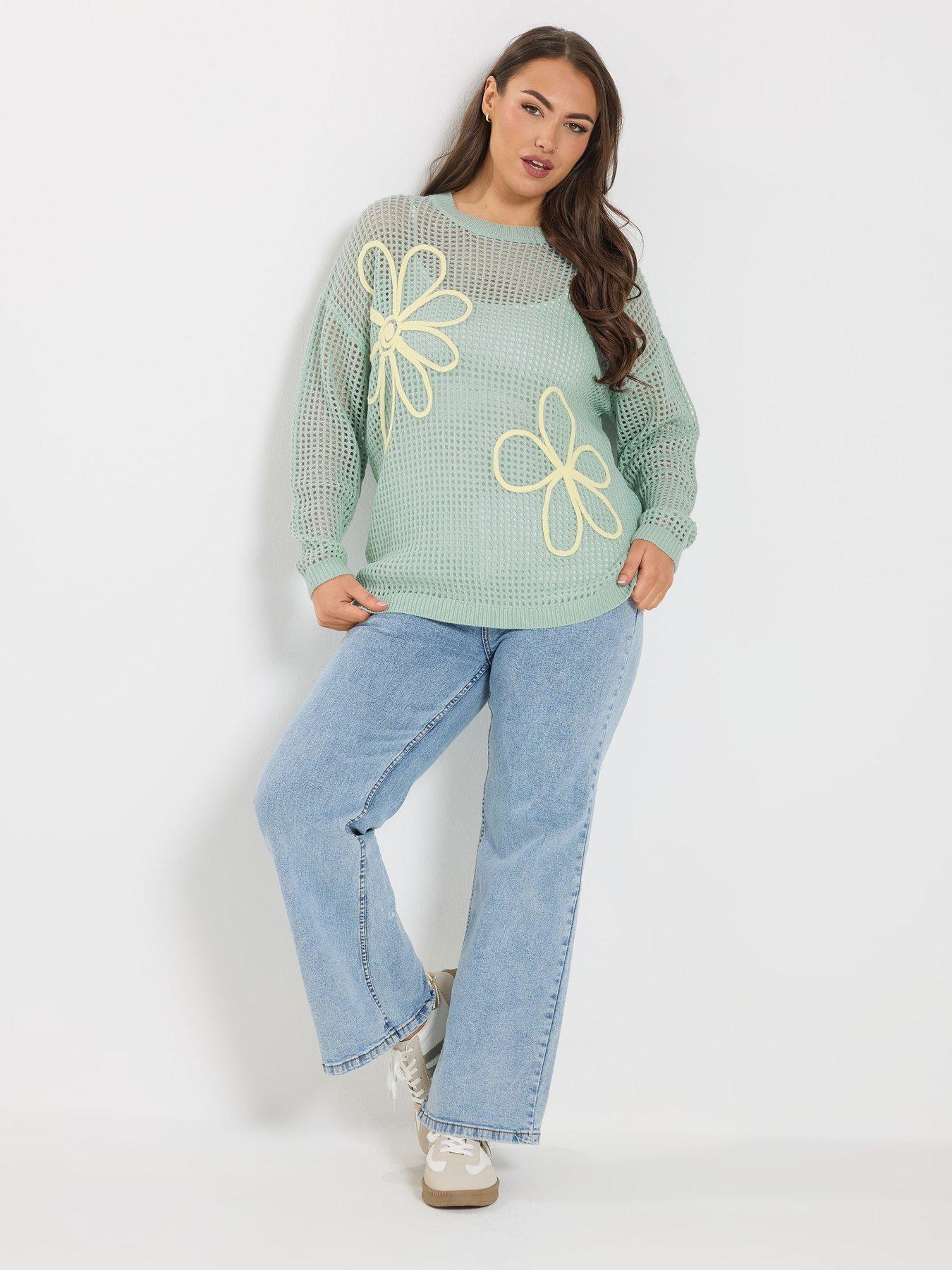 yours-curve-cornelle-floral-jumper-blueback