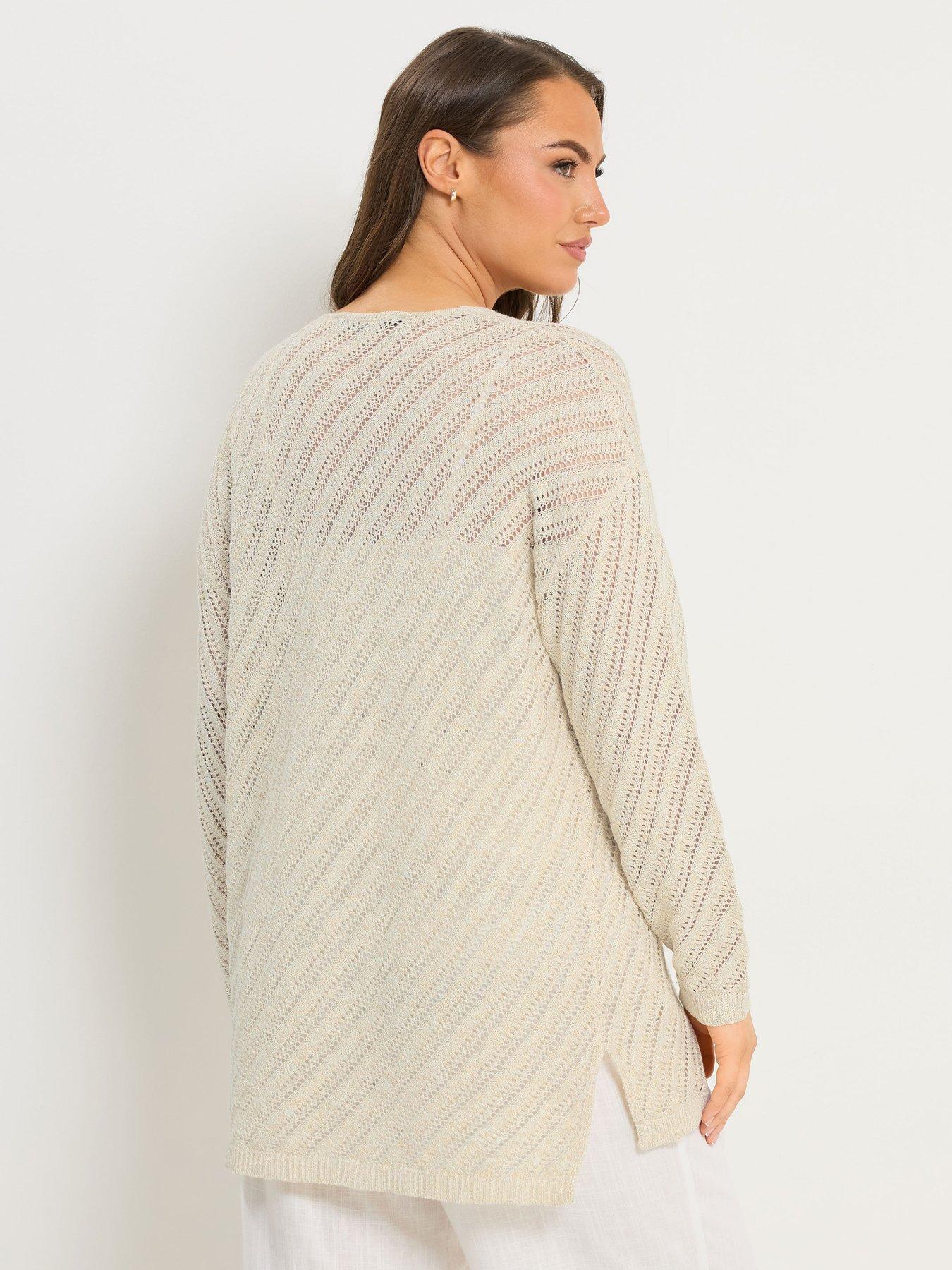 yours-curve-long-sleeve-stitch-detail-jumper-creamstillFront