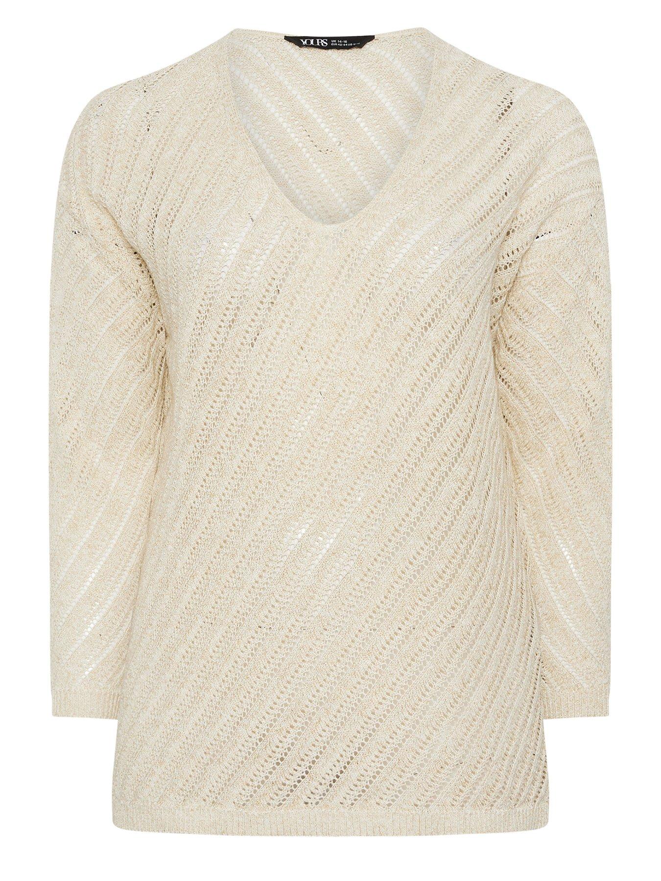 yours-curve-long-sleeve-stitch-detail-jumper-creamdetail