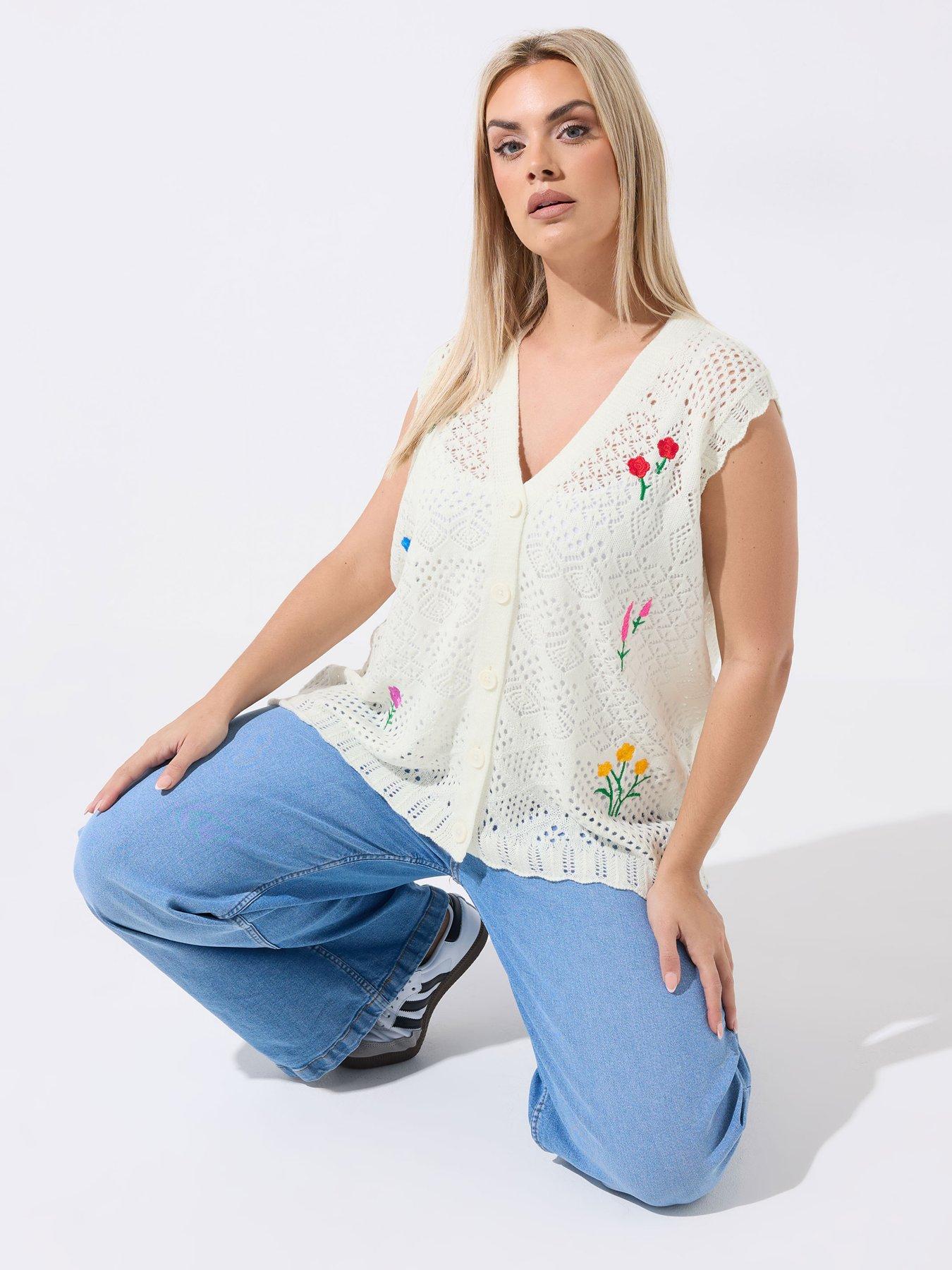 yours-curve-mini-ditsy-knitted-waistcoatfront