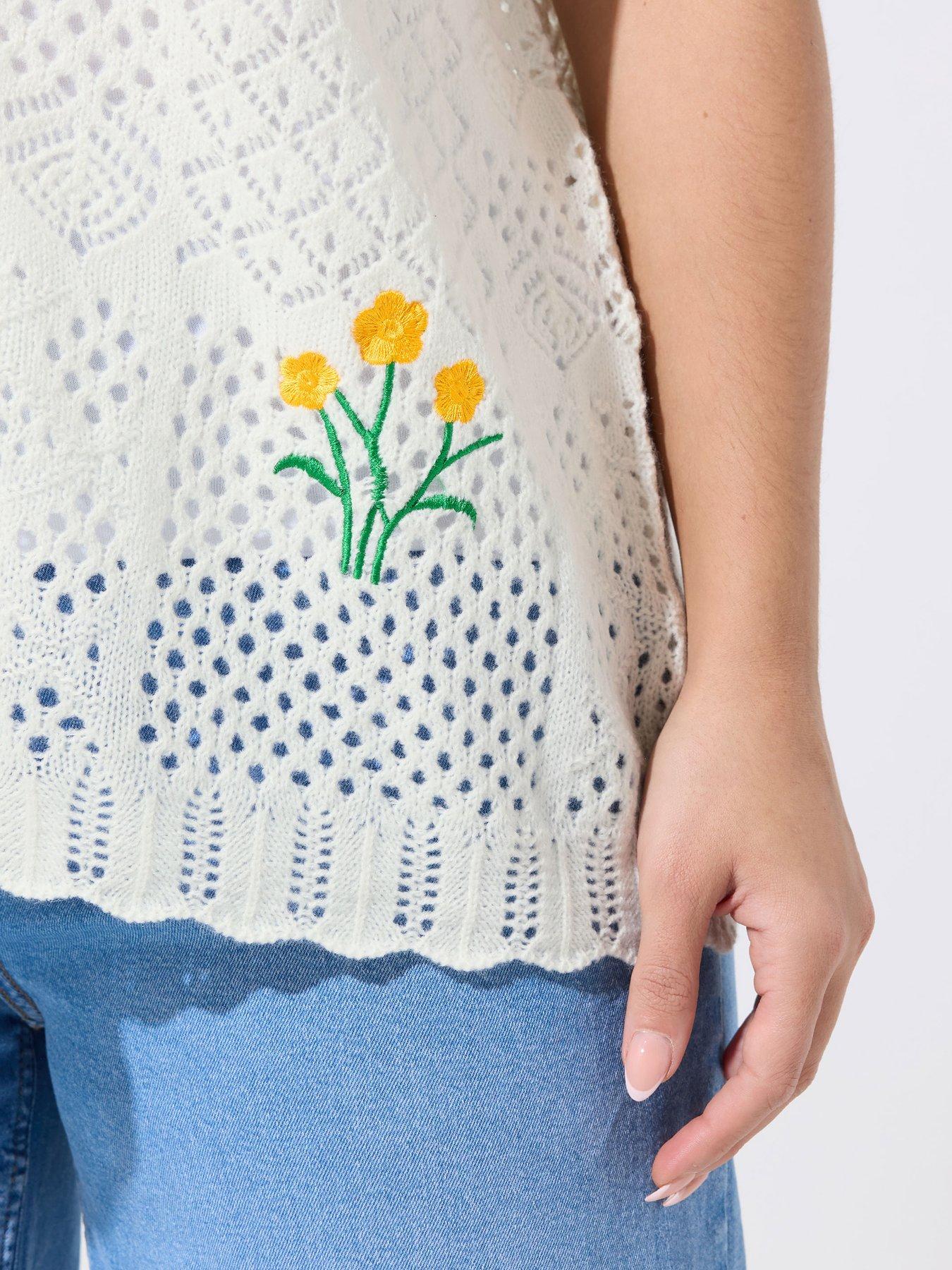 yours-curve-mini-ditsy-knitted-waistcoatoutfit