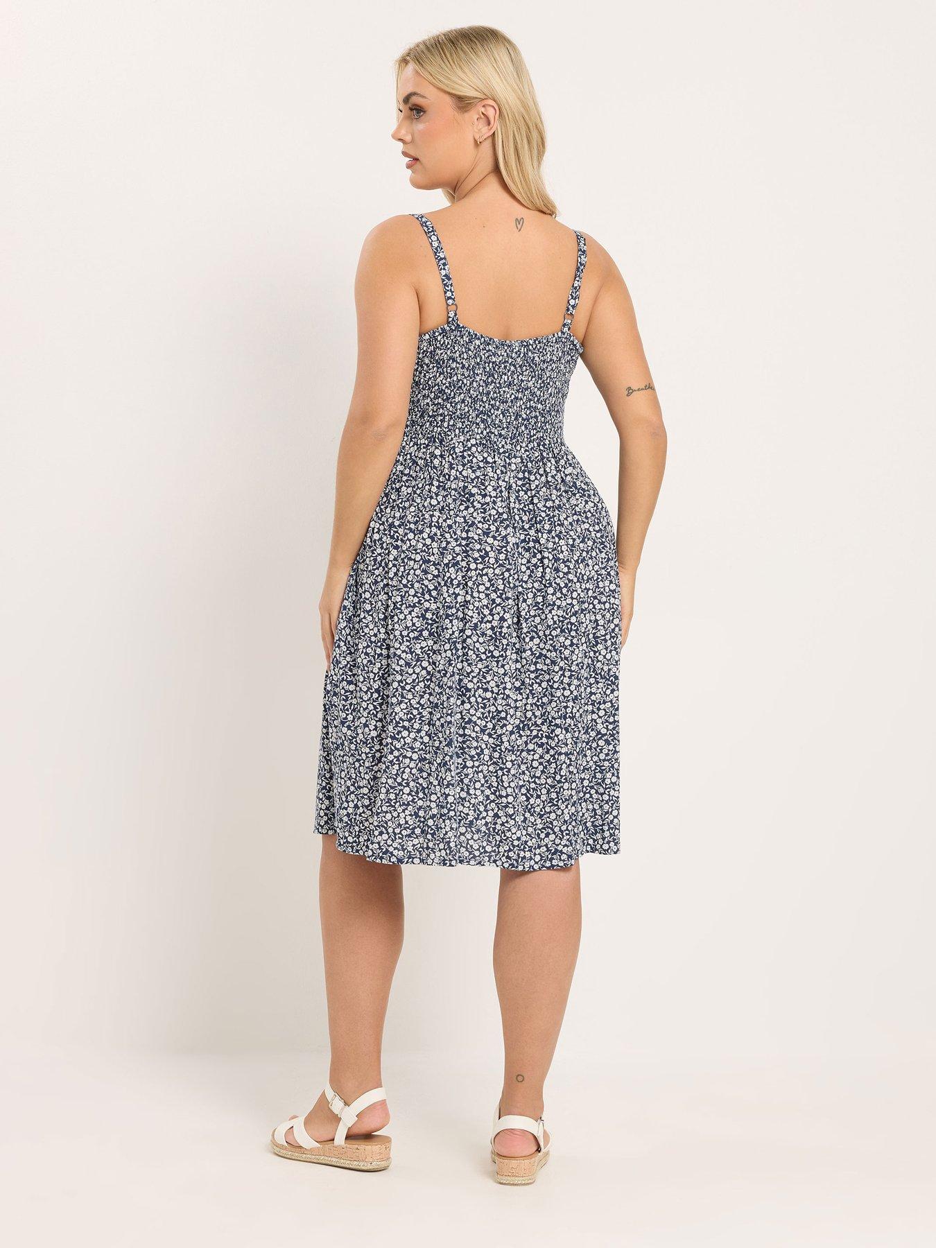 yours-curve-strappy-sundress-bluestillFront
