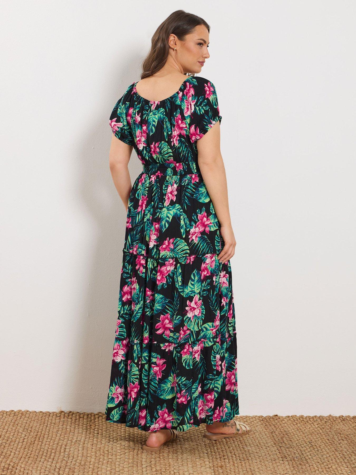 yours-curve-gypsy-bardot-maxi-dressstillFront