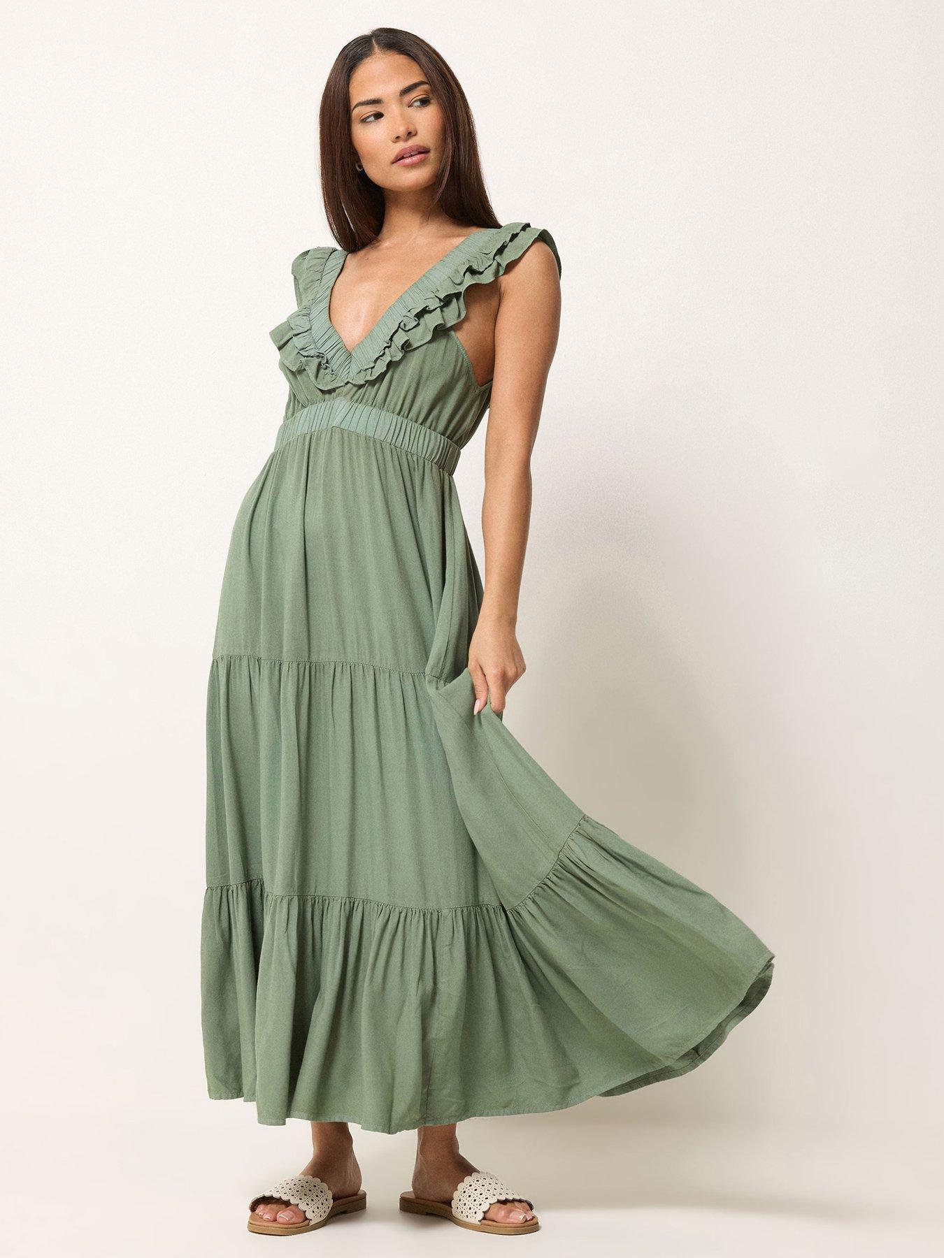 Dresses | Petite | Casual | Green | 16 | Sleeveless | Women