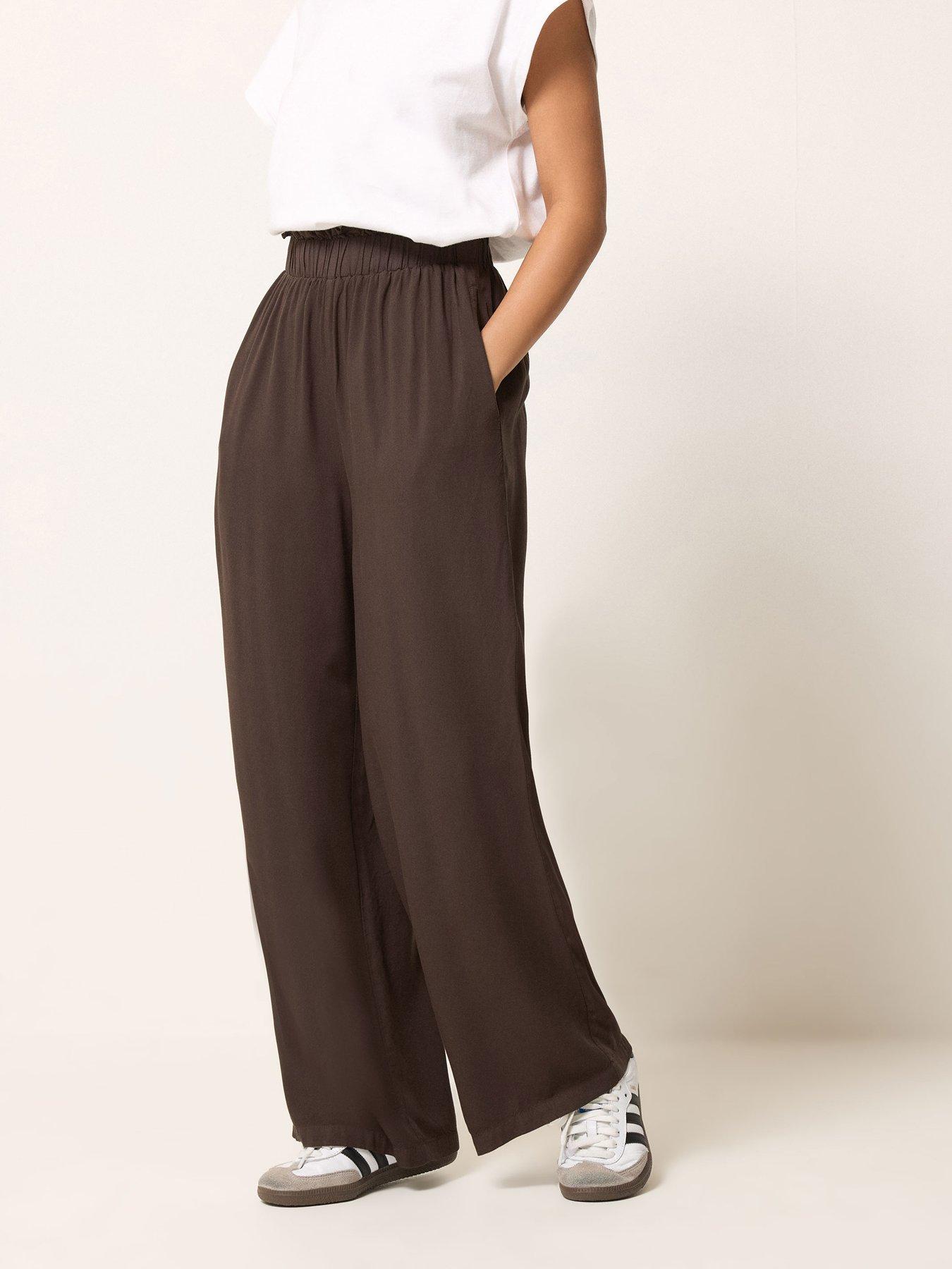 PixieGirl Petite Acid Wash Wide Leg Trousers
