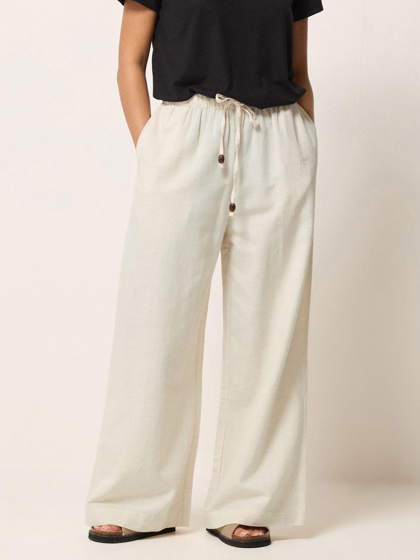 PixieGirl Petite Bead Drawstring Wide Leg Trousers