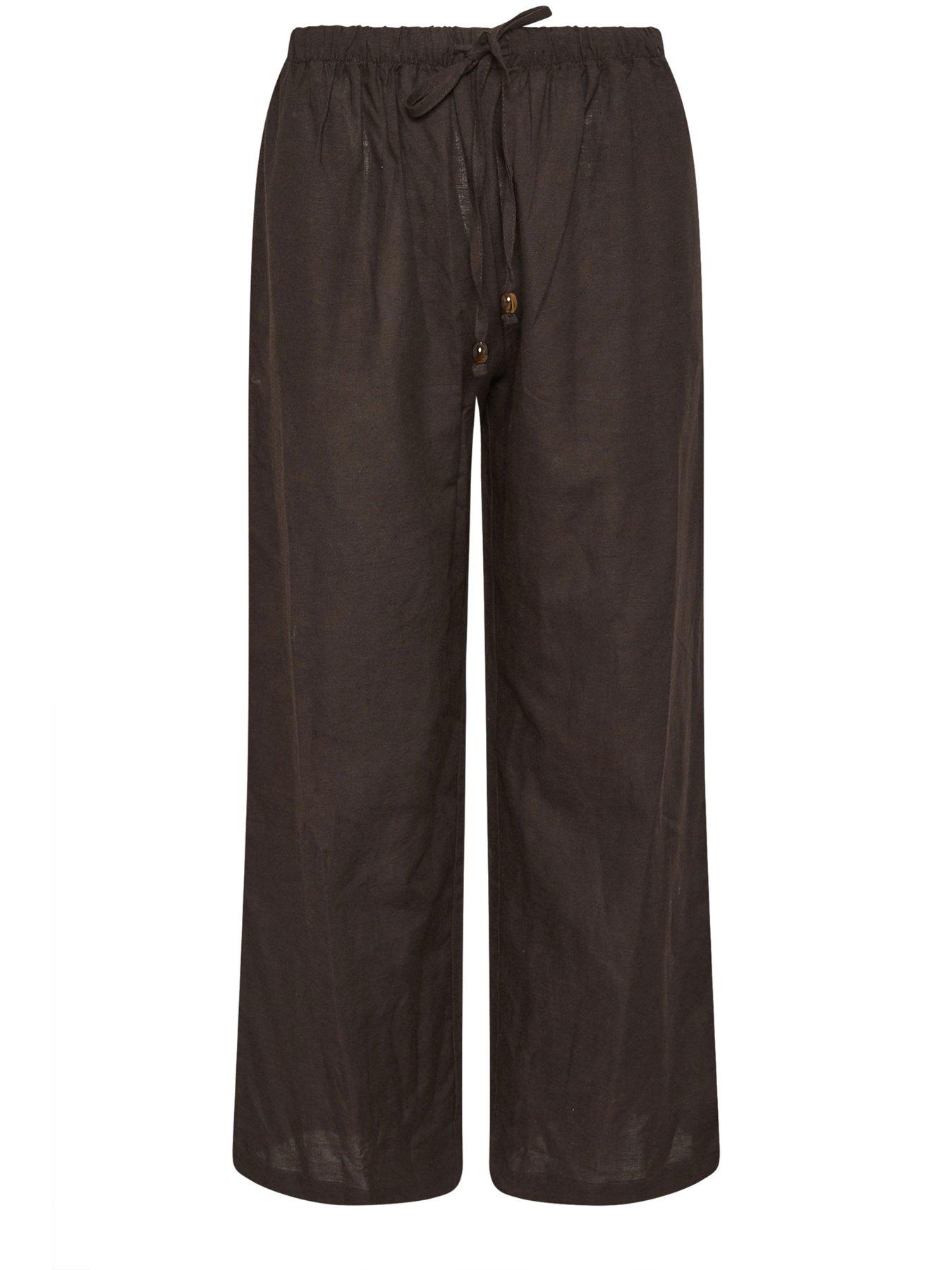 Image 5 of 5 of PixieGirl Petite Bead Drawstring Wide Leg Trousers