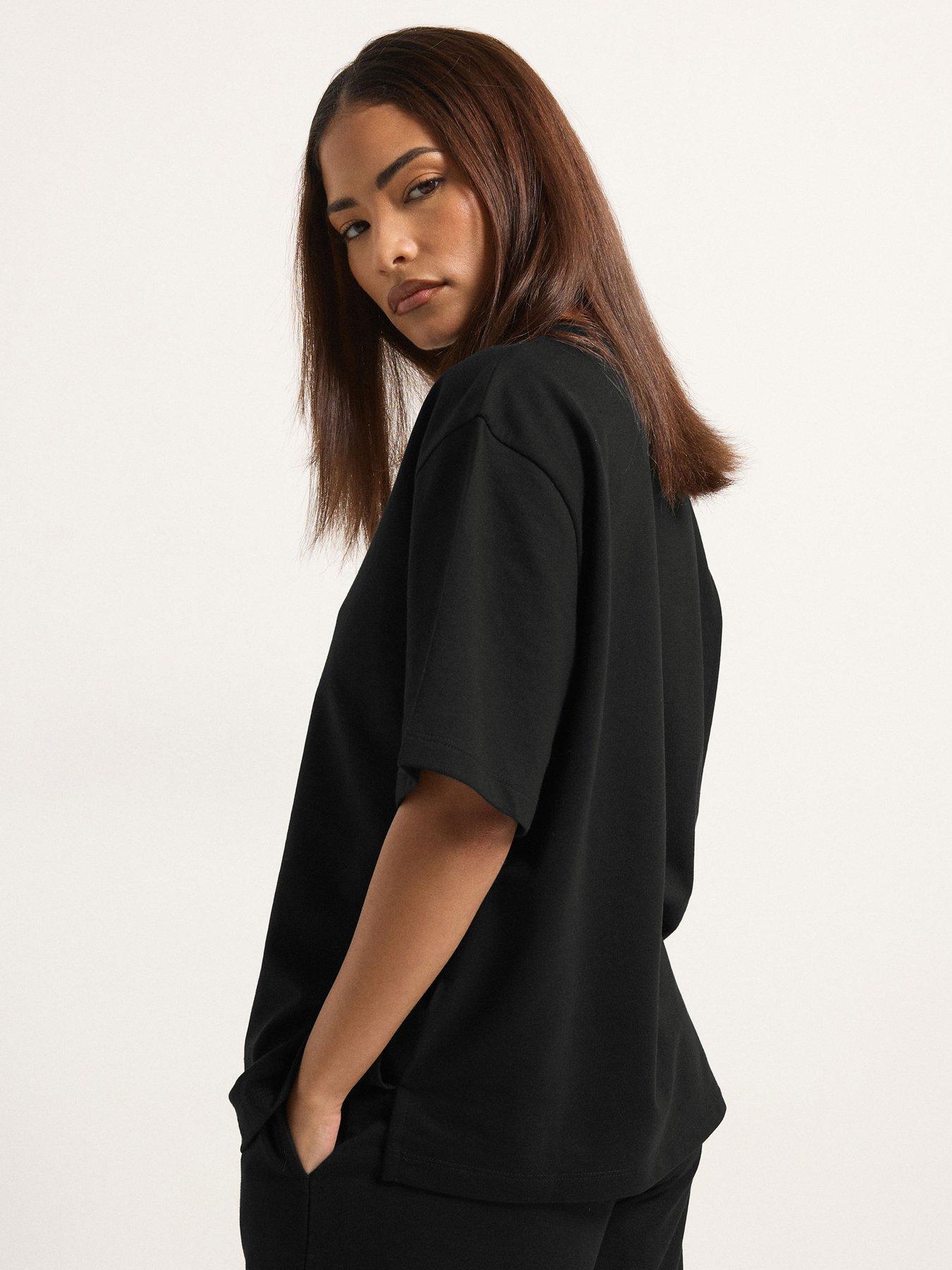 pixiegirl-petite-short-sleeve-sweat-t-shirt-blackstillFront