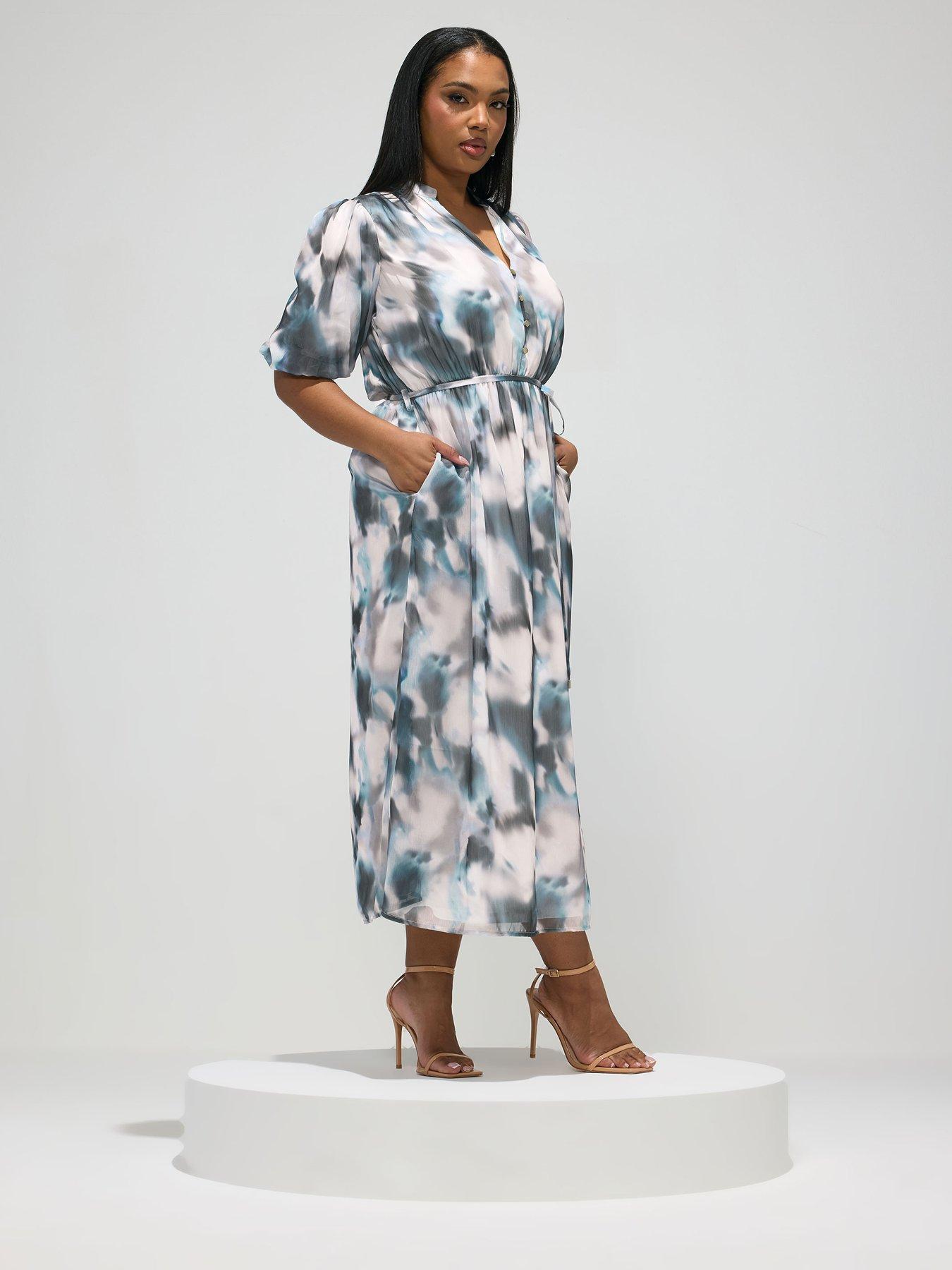 yours-curve-abstract-print-shirt-dressback
