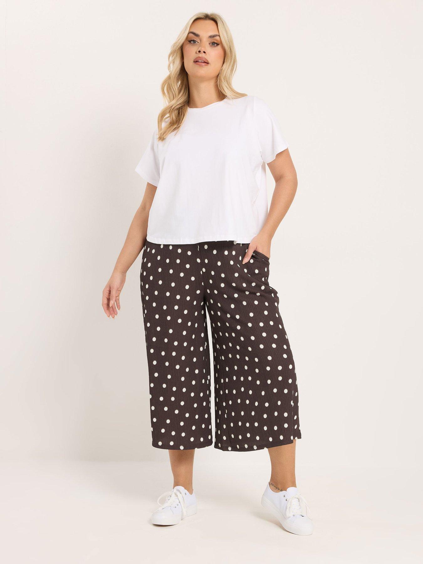 yours-curve-polka-dot-printed-jersey-culotteback