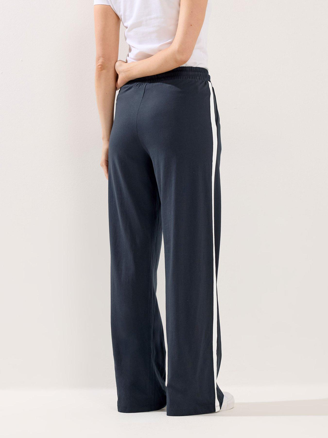 Image 2 of 5 of Long Tall Sally Contrast Piped Jogger 34" - Blue