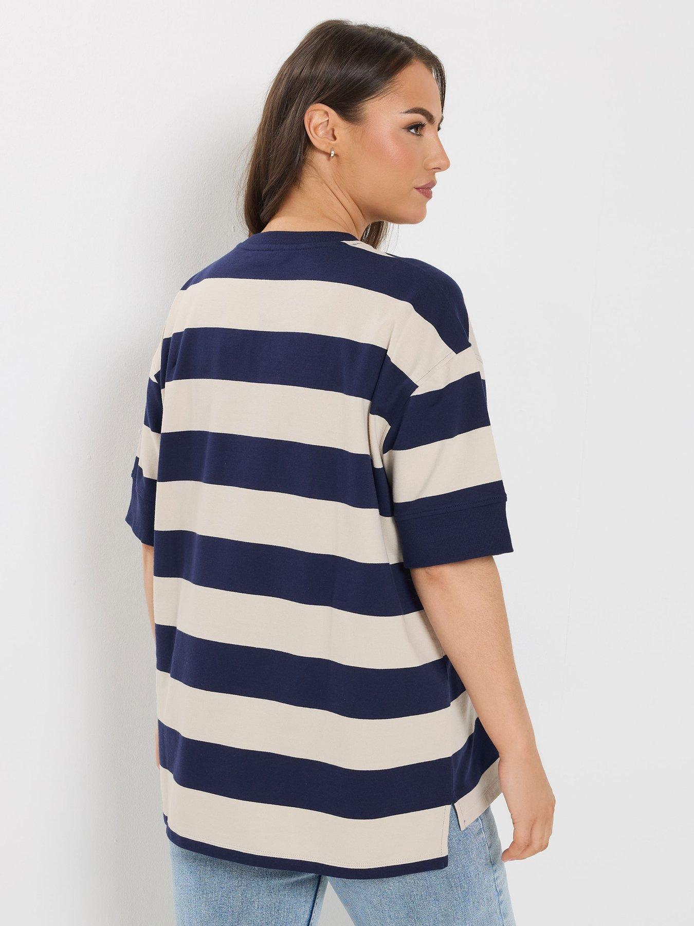 yours-curve-striped-ribed-t-shirtstillFront