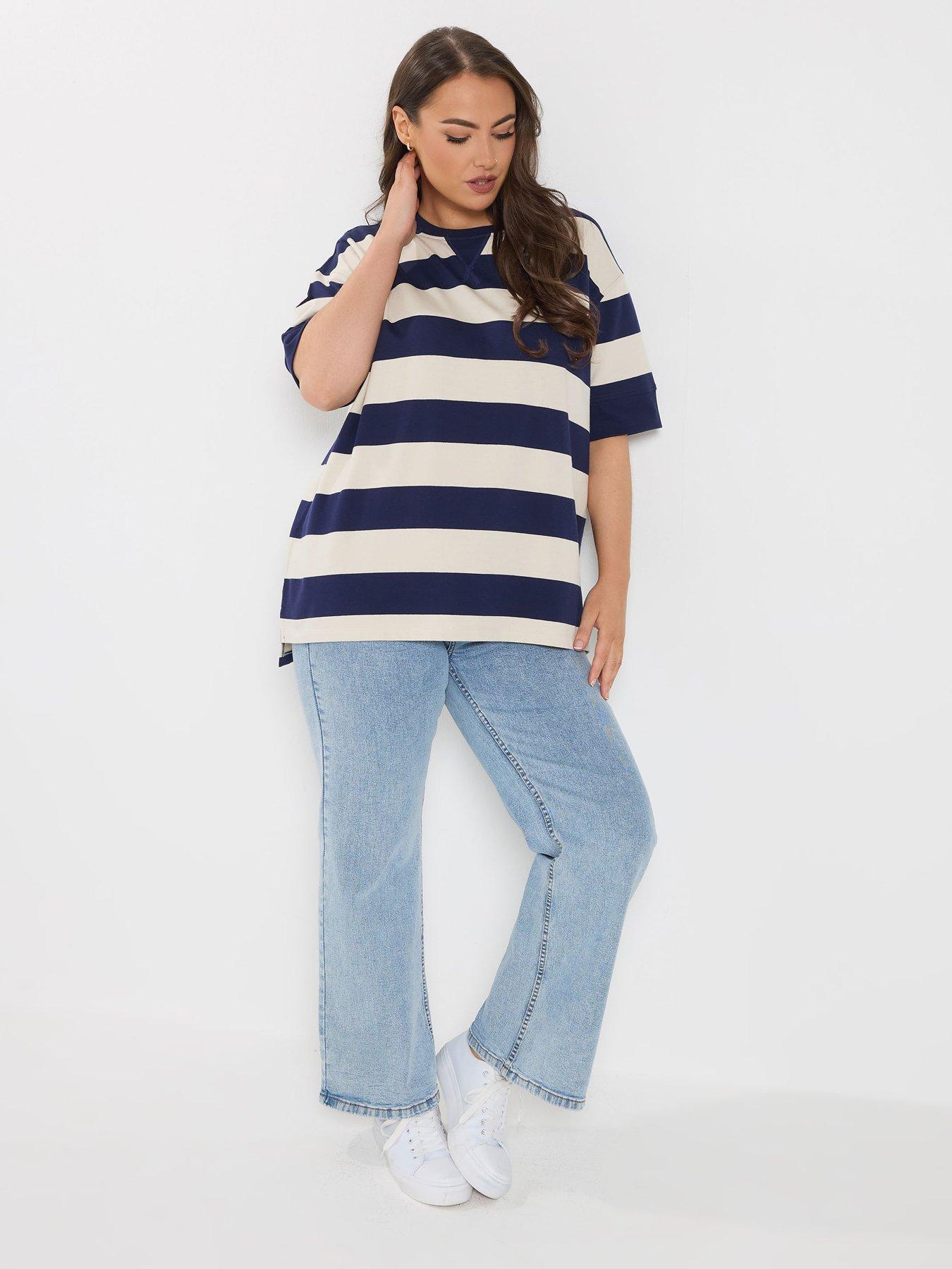 yours-curve-striped-ribed-t-shirtback