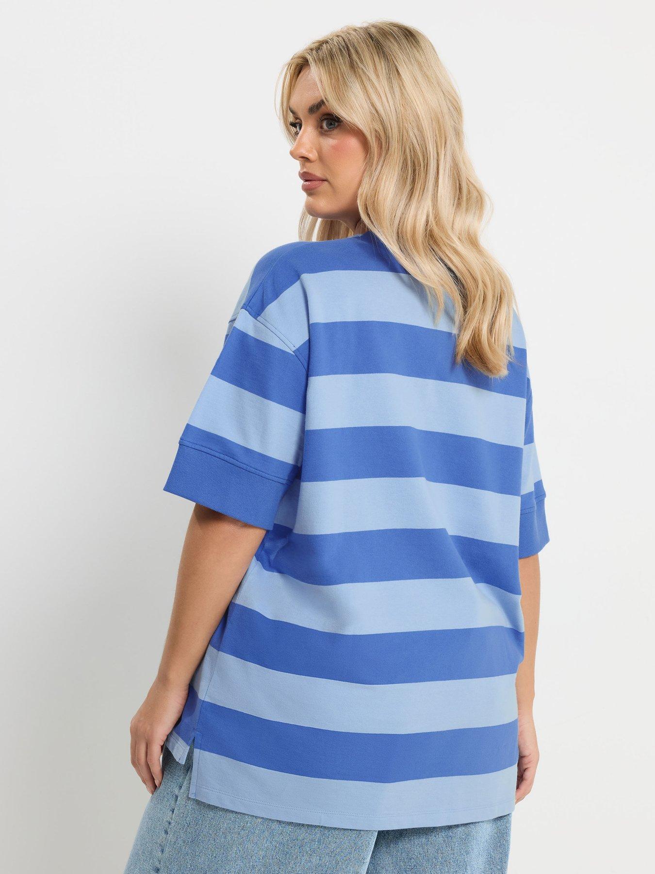 yours-curve-striped-ribed-t-shirtstillFront