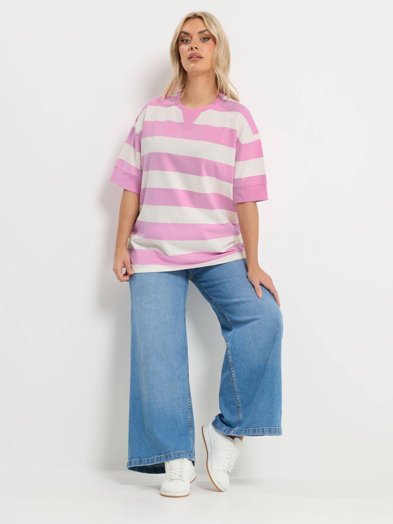 yours-curve-striped-ribed-t-shirtback