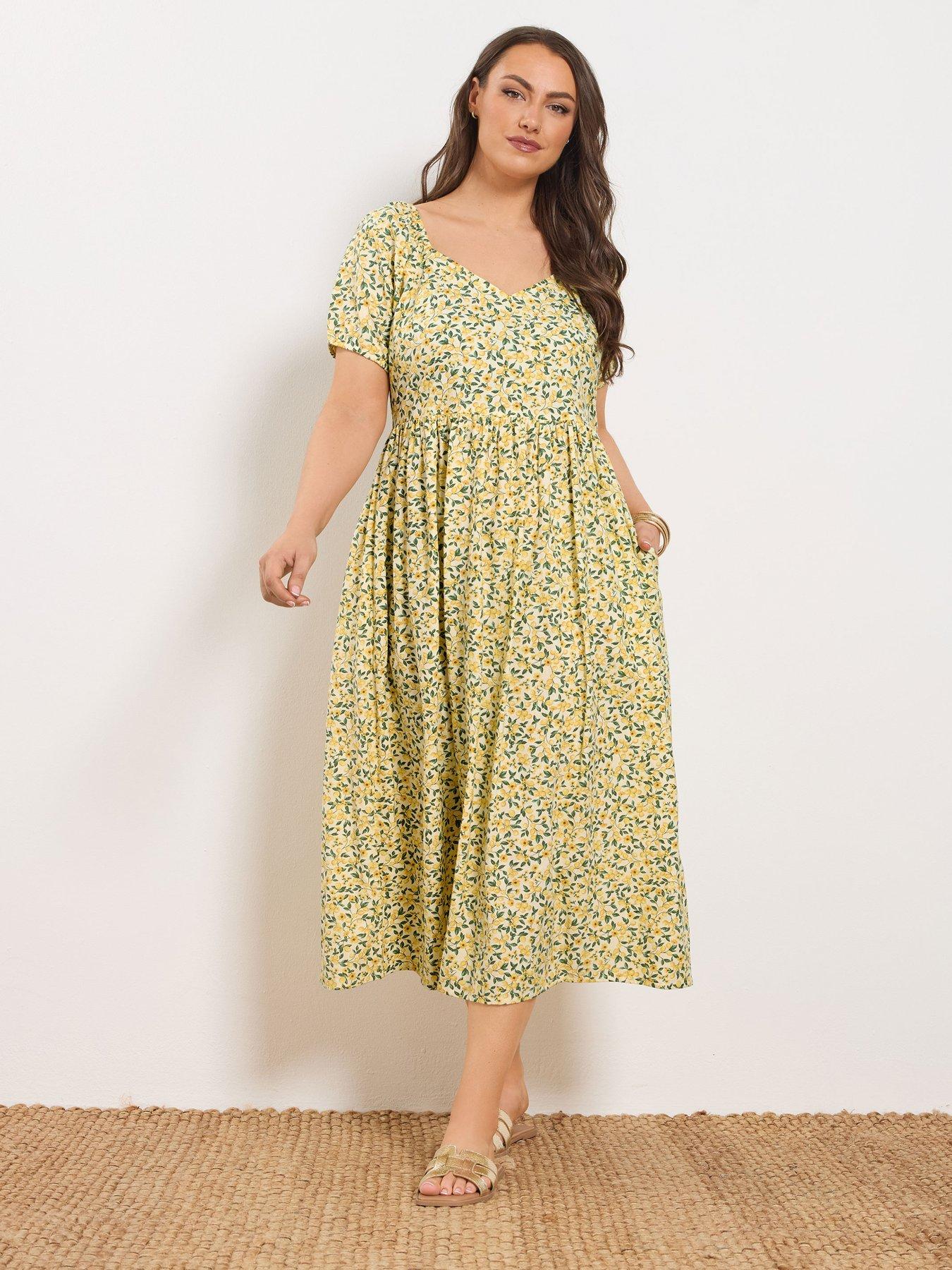 yours-curve-puffed-short-sleeve-midaxi-dressback
