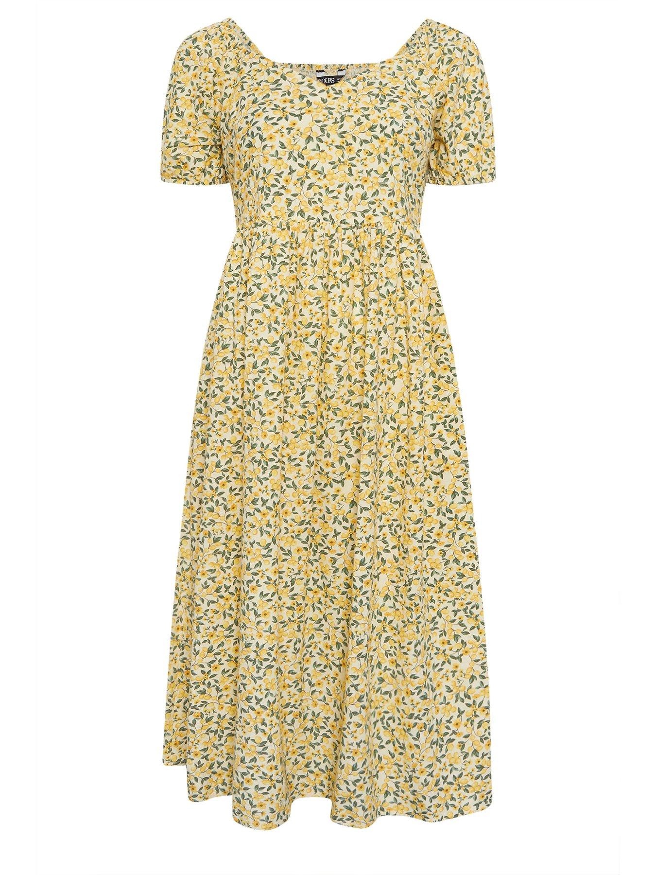 yours-curve-puffed-short-sleeve-midaxi-dressdetail