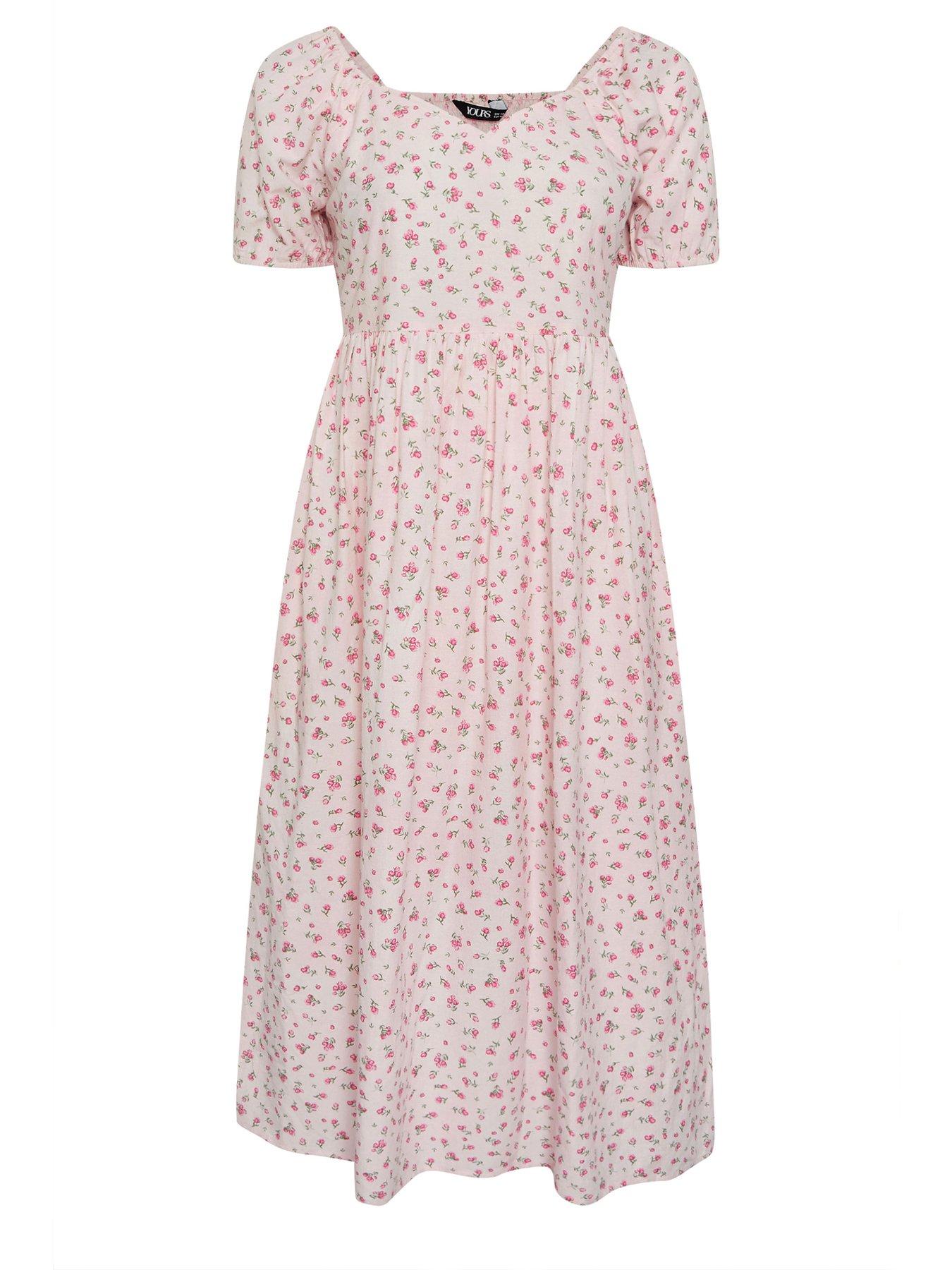 yours-curve-puffed-short-sleeve-midaxi-dressdetail