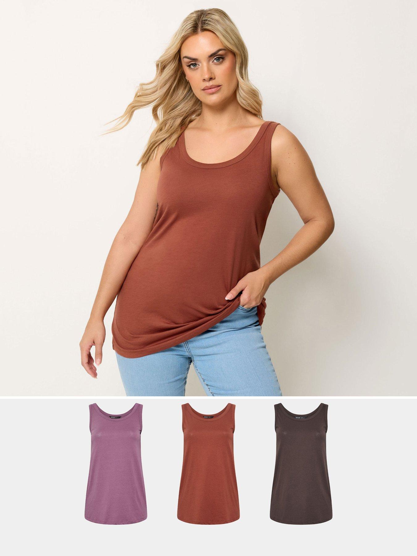 yours-curve-3-pack-core-basic-vest-colour-multi