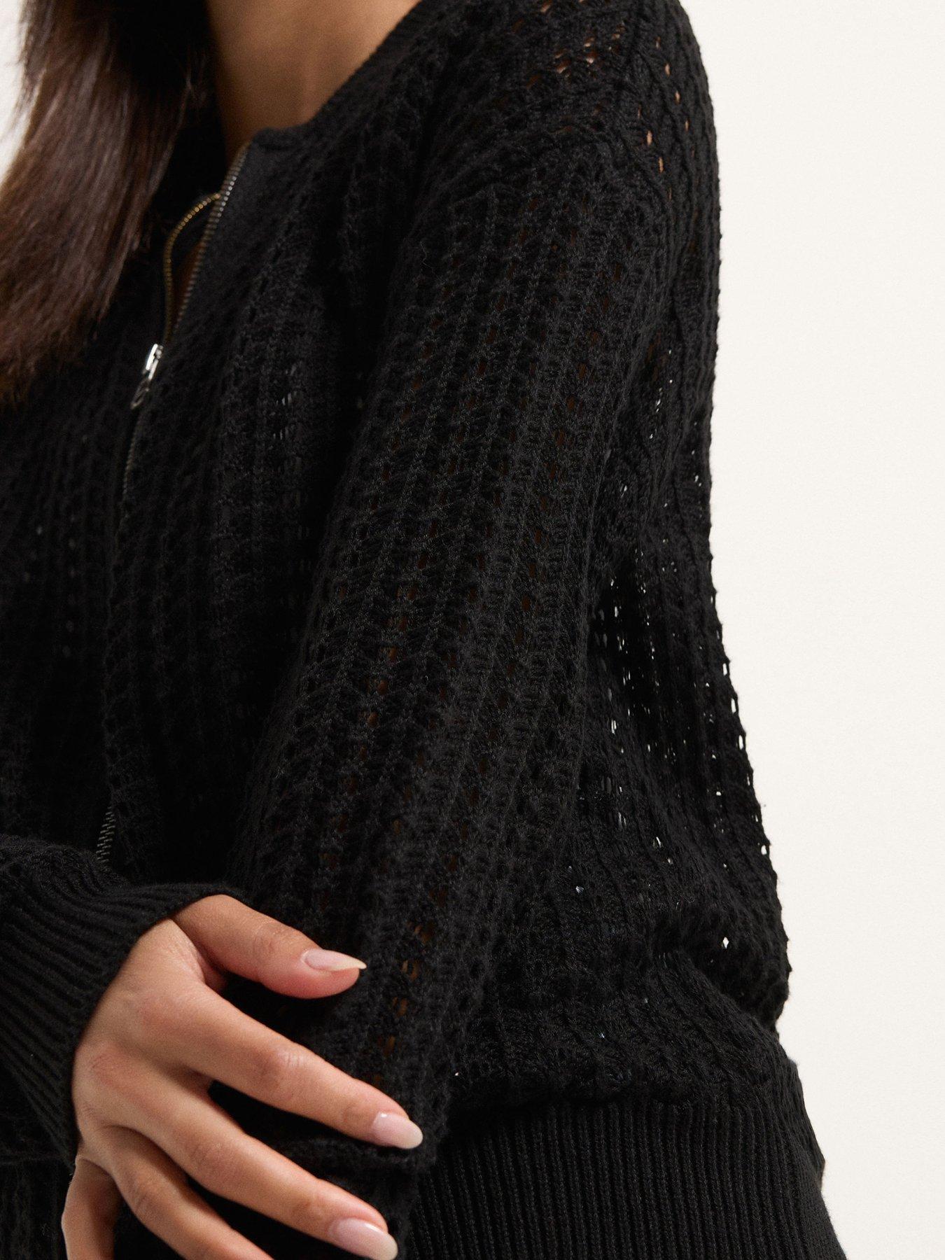 pixiegirl-petite-crochet-bomber-cardiganoutfit