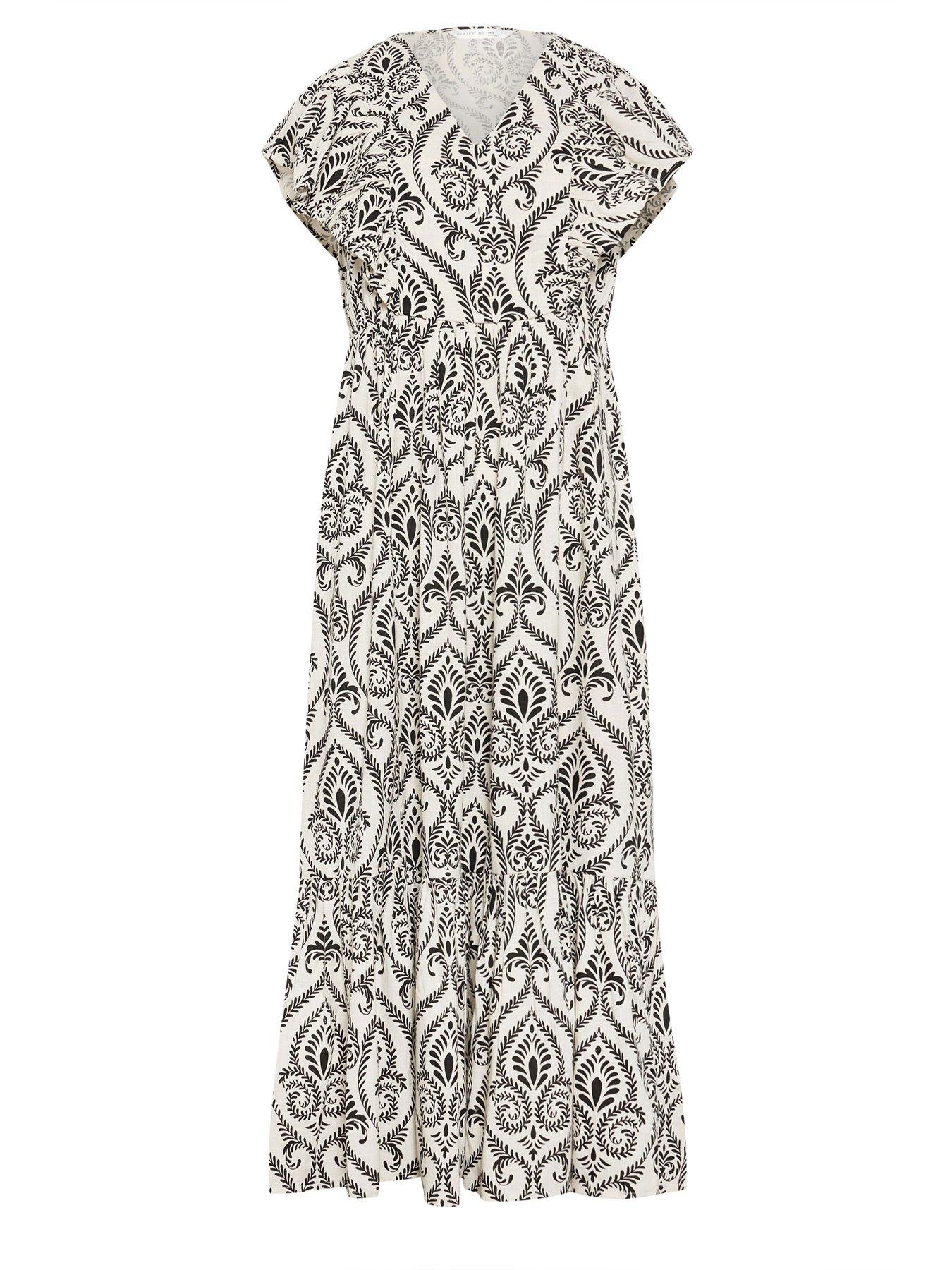 pixiegirl-petite-frill-print-maxi-dress-whitedetail