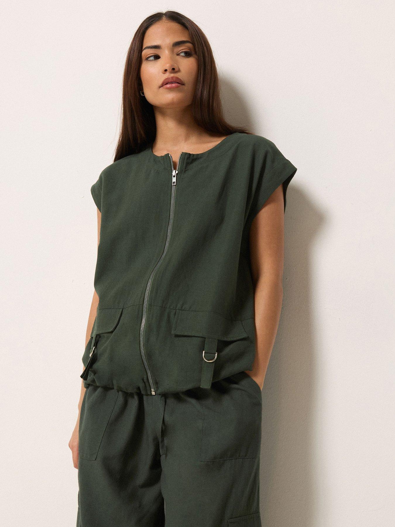 Image 1 of 5 of PixieGirl Petite Gilet Containing Linen