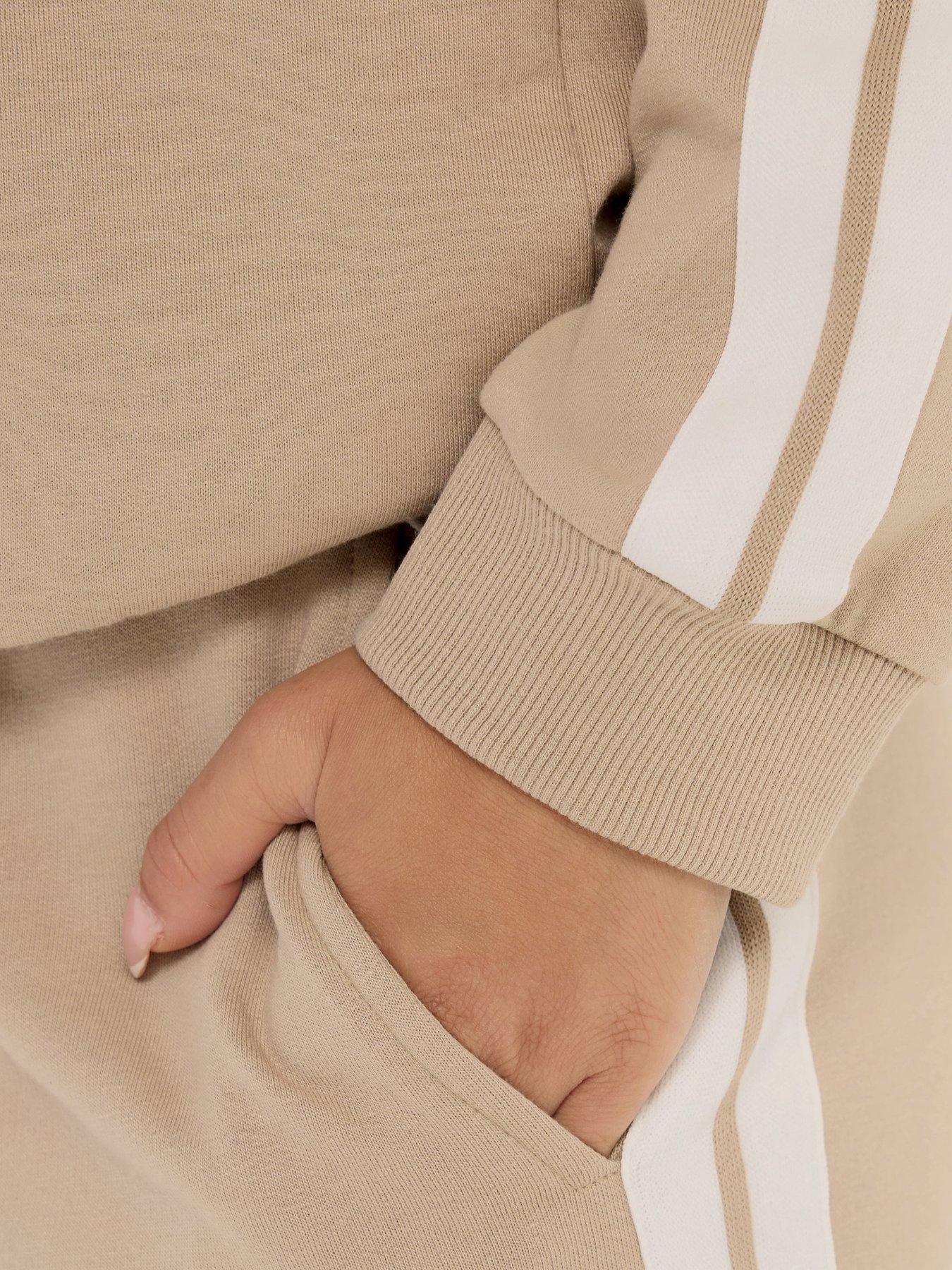 Image 4 of 5 of PixieGirl Petite 2 Side Stripe Wide Leg Joggers