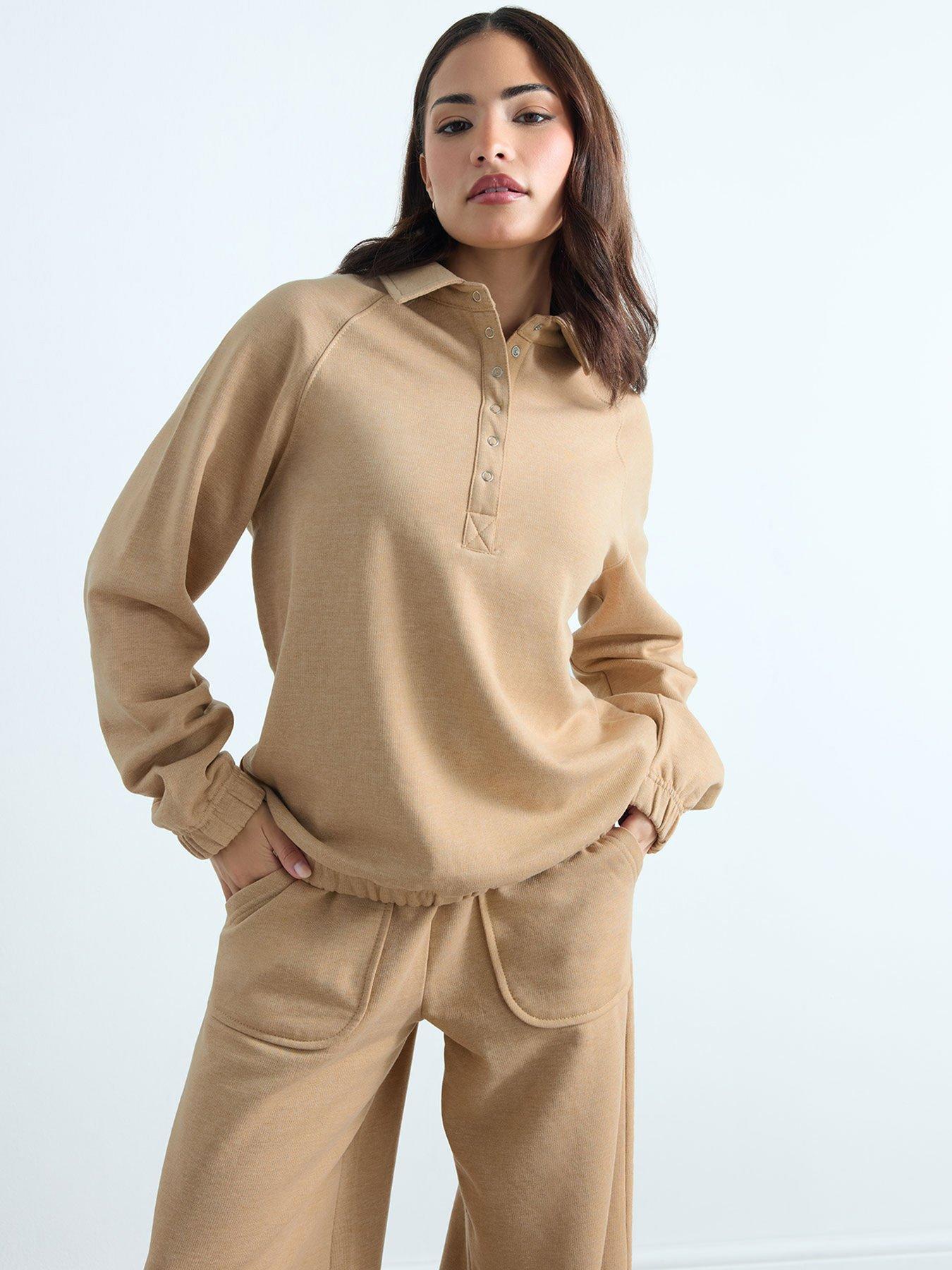 Image 1 of 5 of PixieGirl Petite Collar Sweatshirt