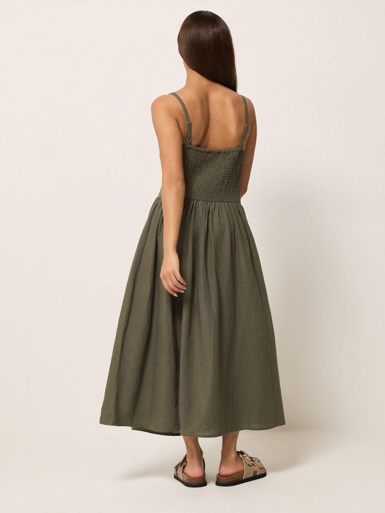 pixiegirl-petite-strappy-midi-dress-brownstillFront