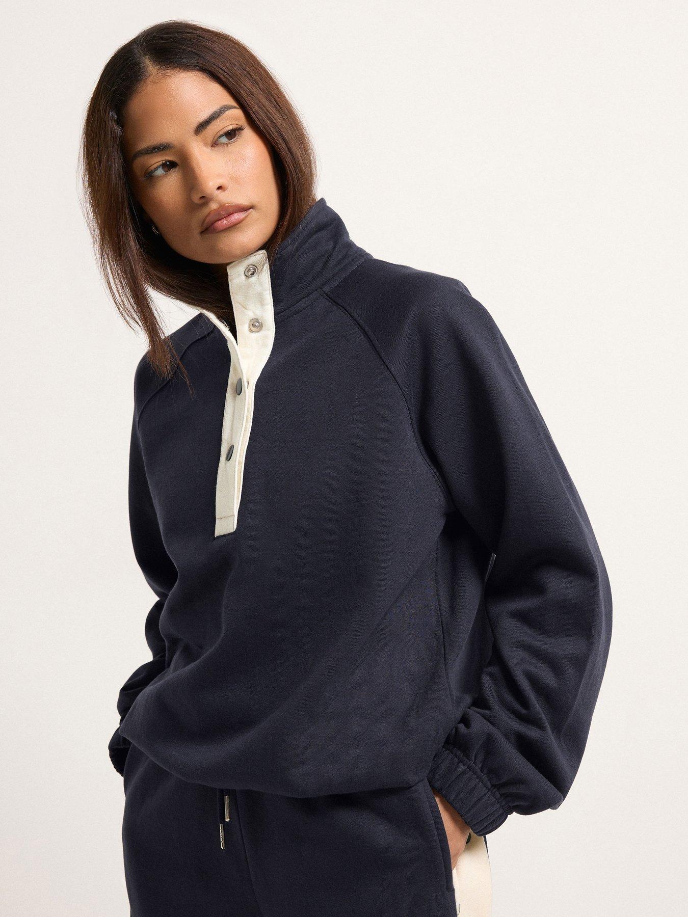 Image 1 of 5 of PixieGirl Petite Funnel Popper Sweatshirt