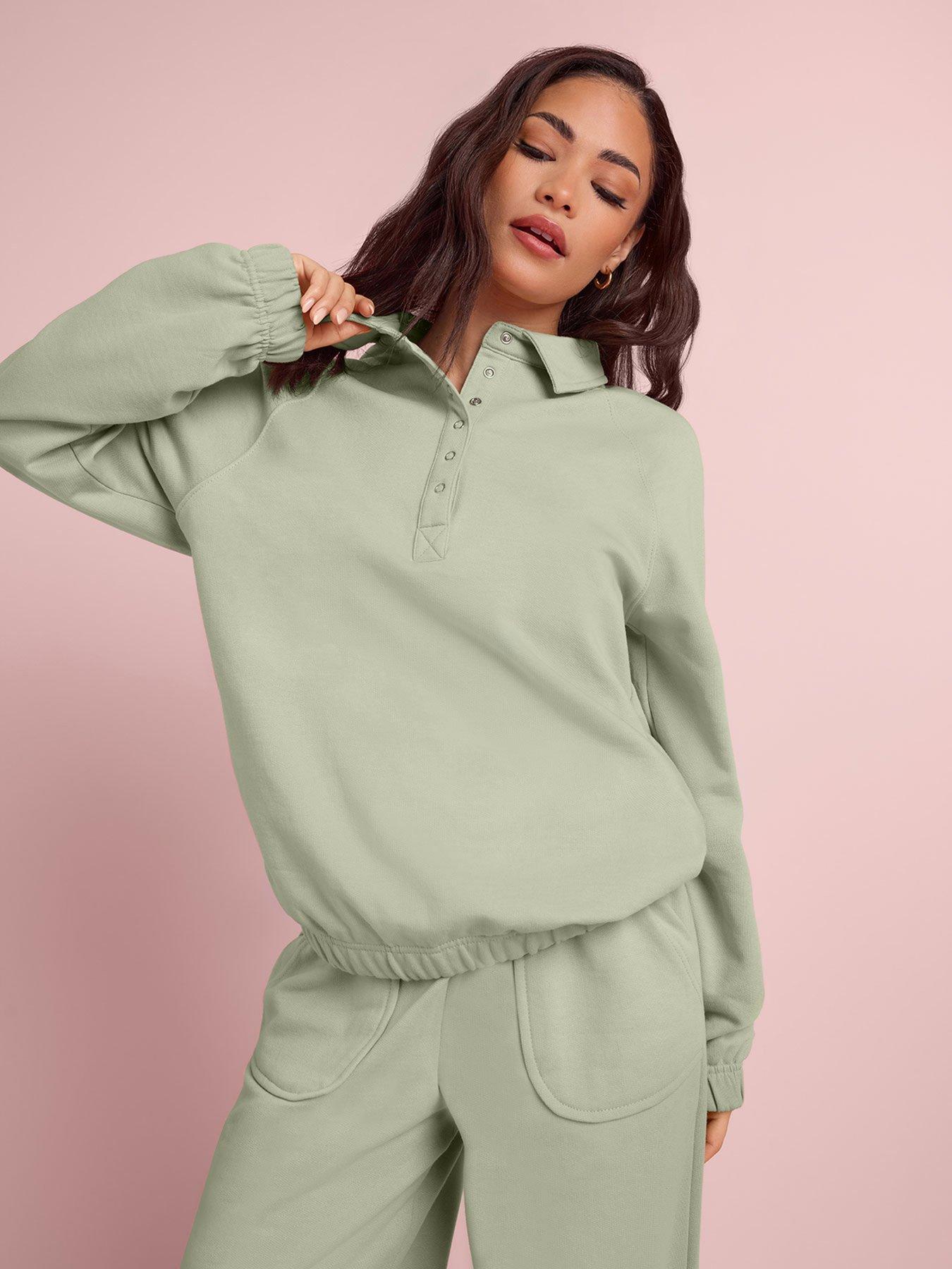Image 1 of 5 of PixieGirl Petite Collar Sweatshirt